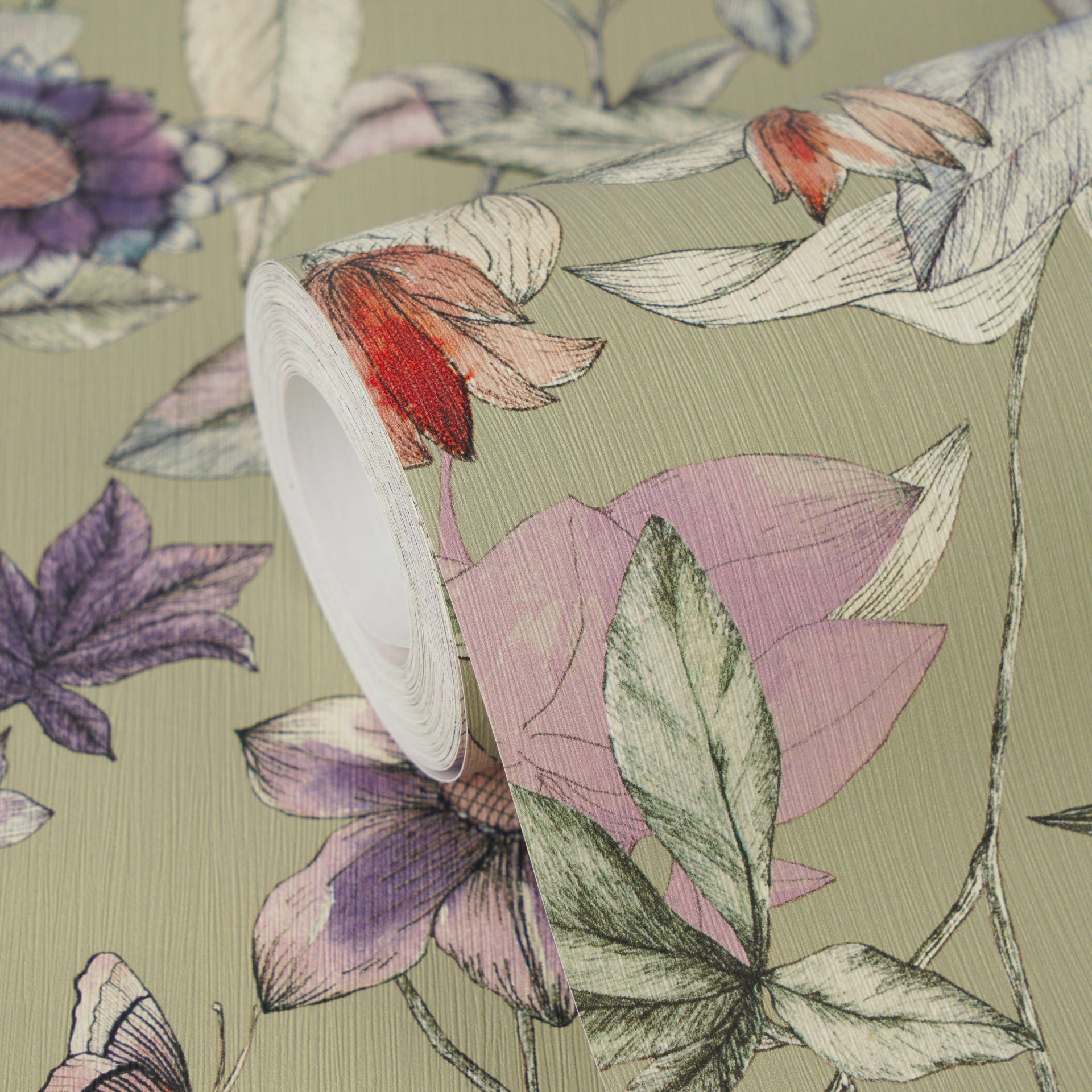 A.S. Création Vliestapete »Pintwalls III Blumentraum Aquarell« floral strukturiert Aquarelldesign, florale Motive – Schlaf-, Wohnzimmer, Flur