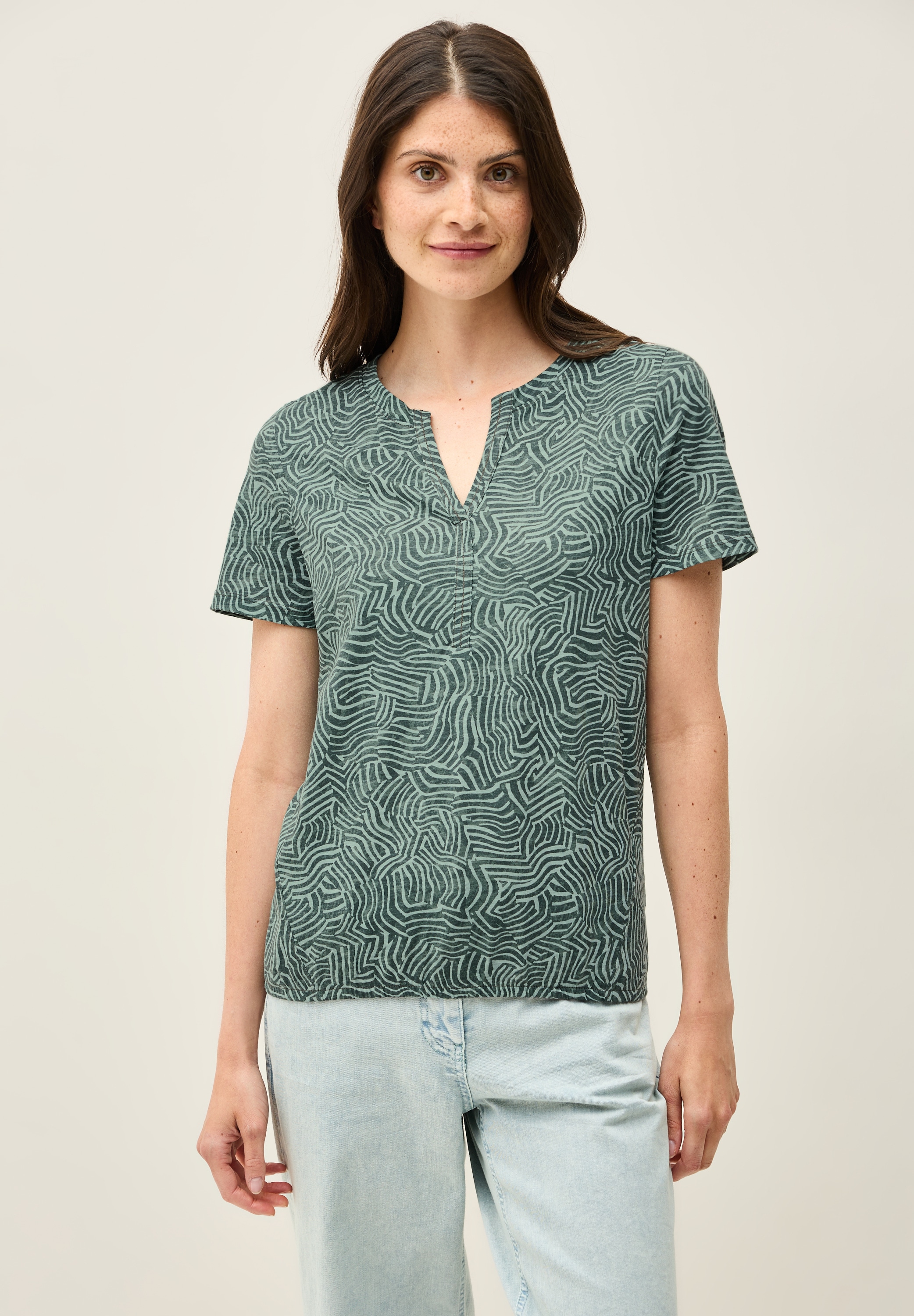 Cecil T-Shirt, aus reiner Baumwolle günstig online kaufen