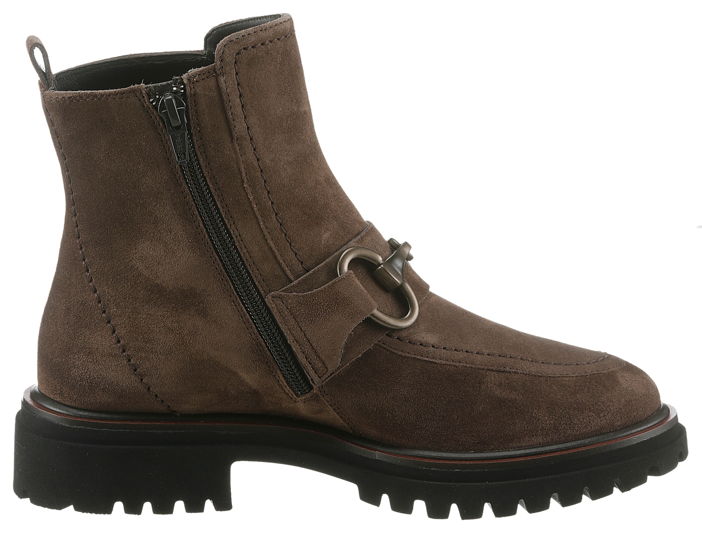 Paul Green Stiefelette, Schlupfboots, Blockabsatz, Herbststiefelette mit Schmuckschließe