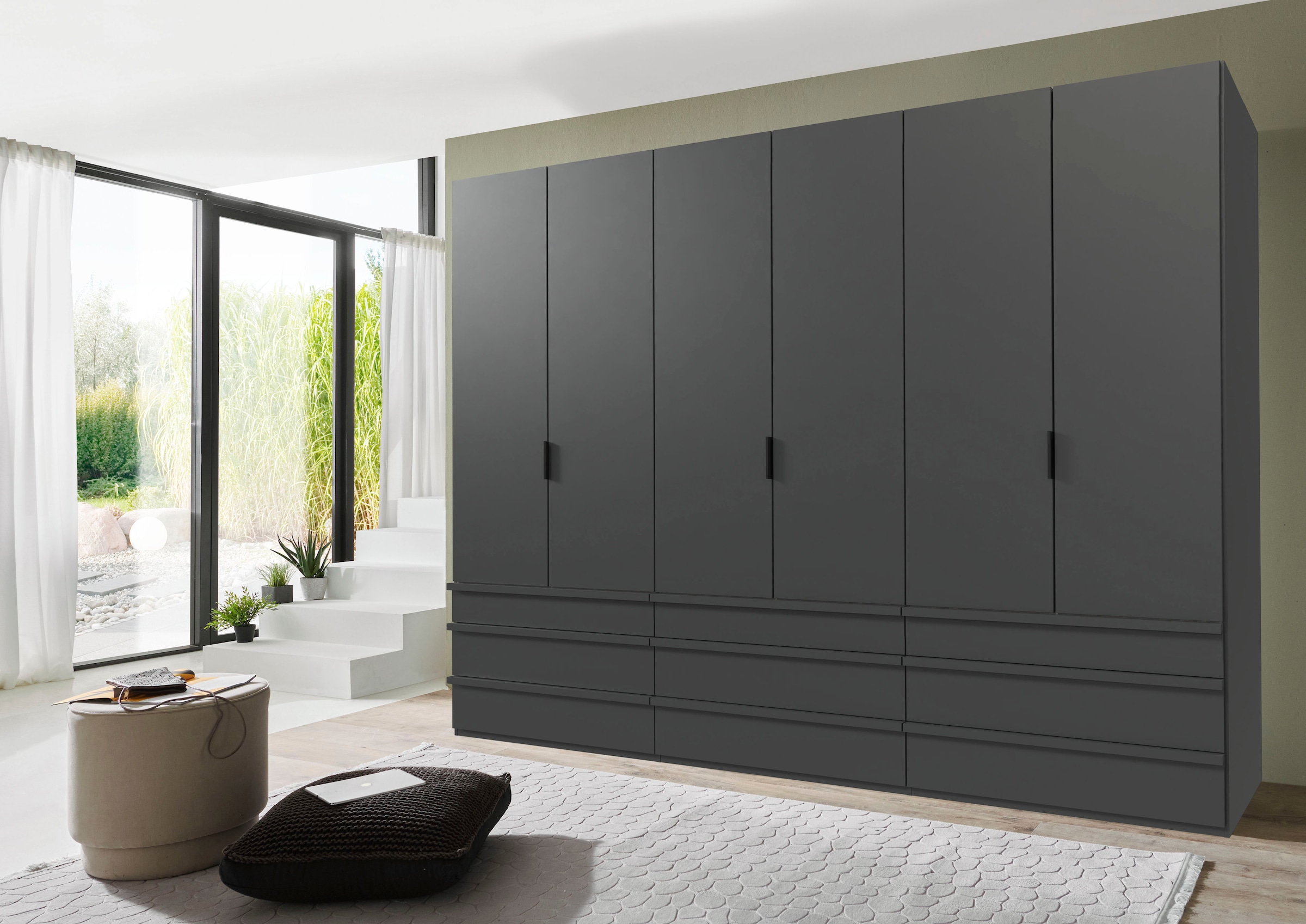 Wimex Falttürenschrank »Oxford by fresh to go, in 3 Breiten und 2 Höhen, Made in Germany«, (mit Schubladen, wahlweise mit oder ohne Spiegel), mit hochwertigen Falttüren für den perfekten Überblick
