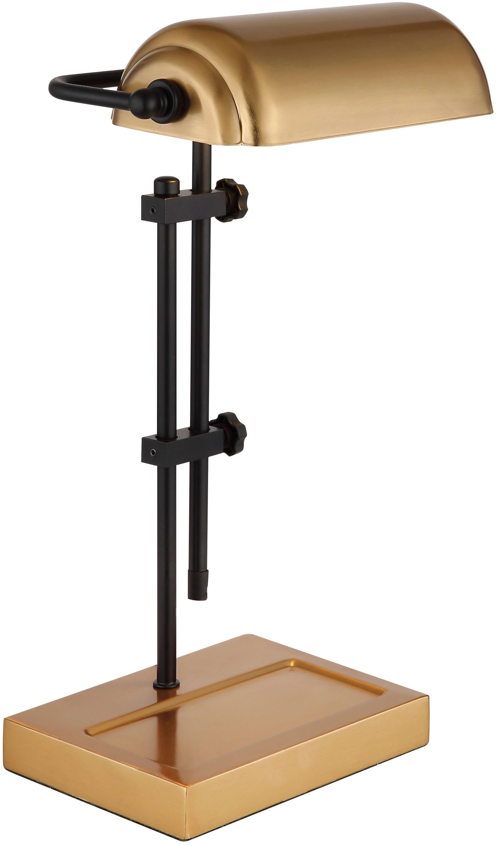 GLOBO LIGHTING Schreibtischlampe »MARID« E27 1 Stk. Klassische Schreibtischleuchte, Antik-look Tischleuchte, Bankerlamp