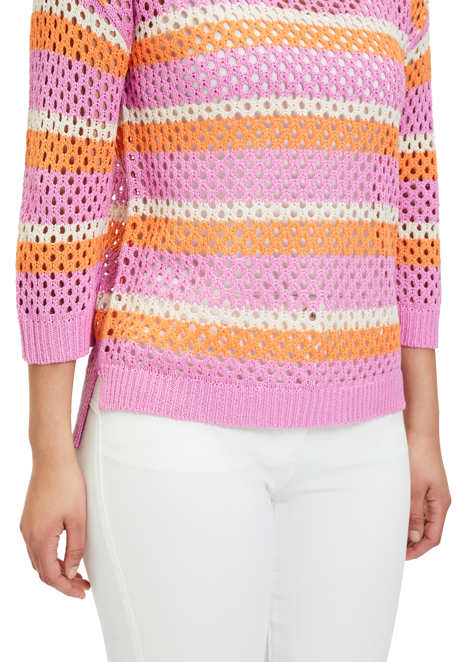 Betty Barclay Strickpullover »Betty Barclay Grobstrick-Pullover mit Streifen«, (1 tlg.), Ringel