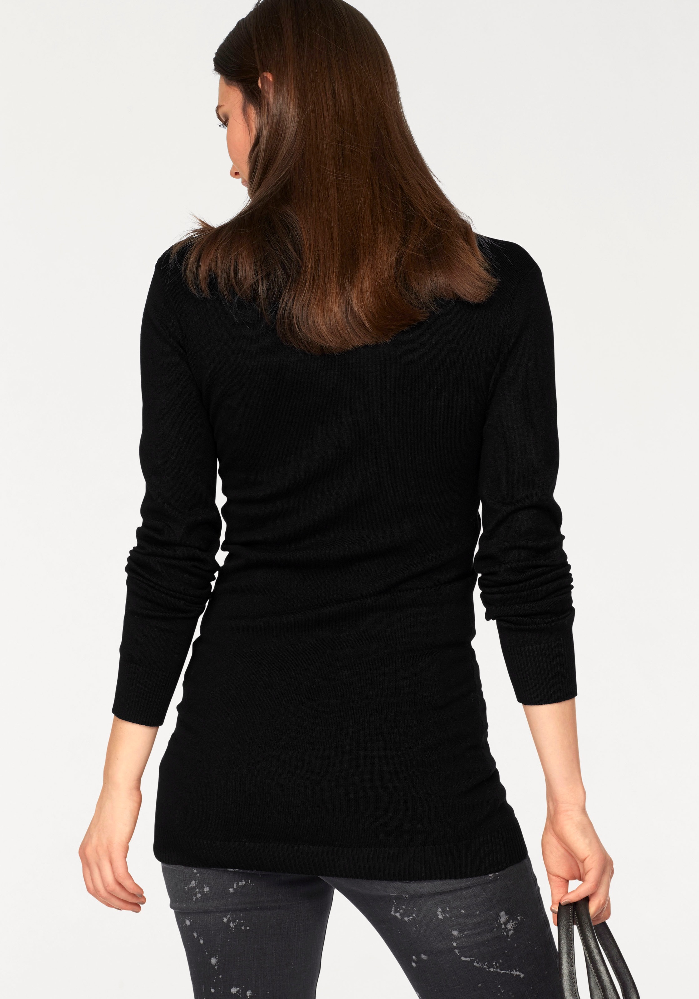 Laura Scott Rollkragenpullover, extra langer Schnitt günstig online kaufen