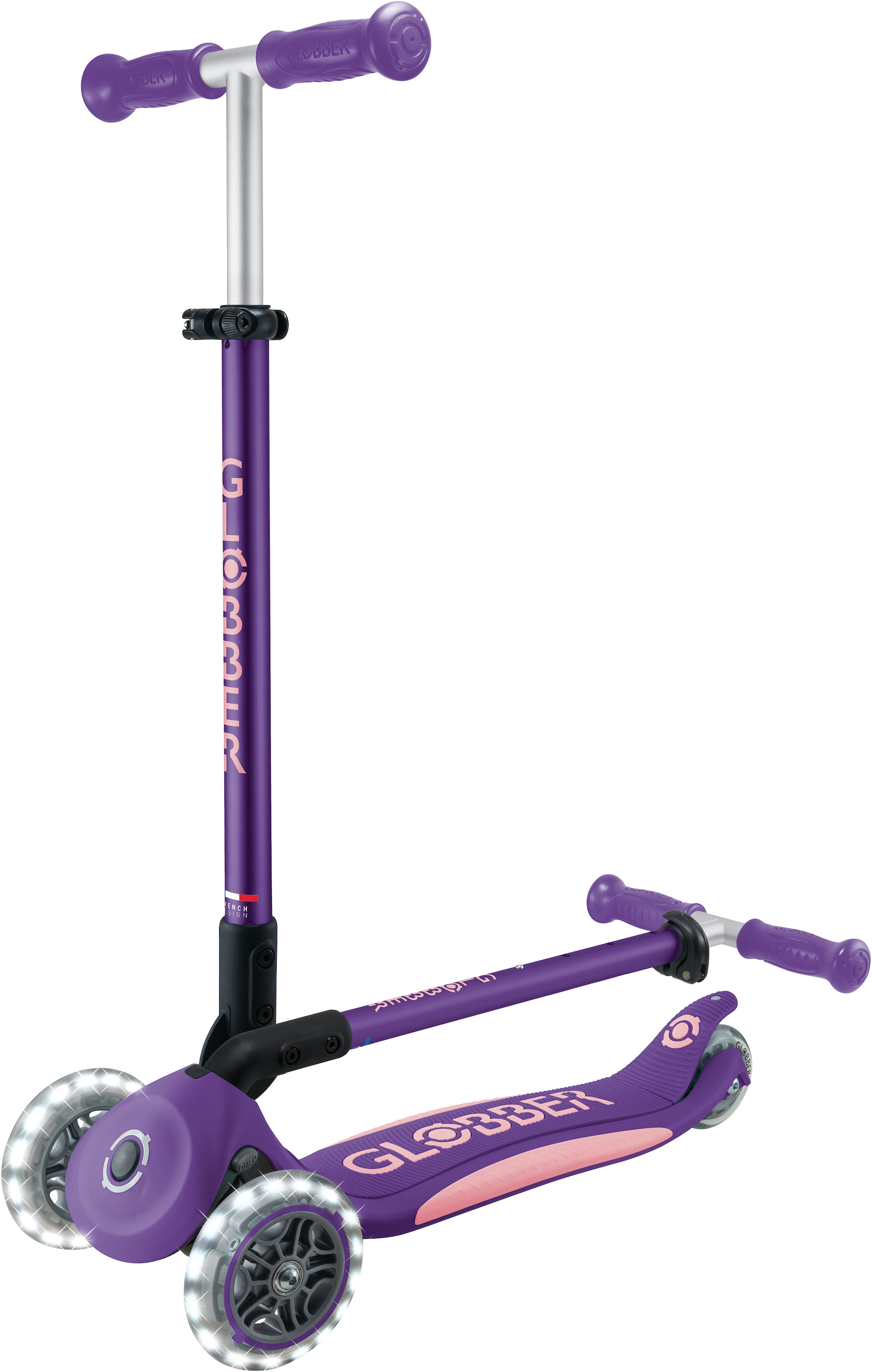 Globber Tretroller »GLOBBER ELITE LIGHTS, mit Leuchtrollen«