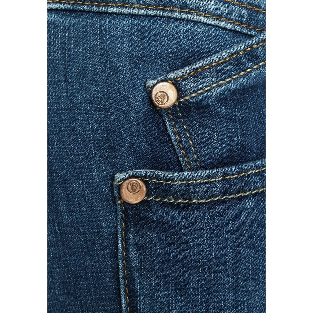 Herrlicher 7/8-Jeans »GINA CROPPED POWERSTRETCH«, mit seitlichem Keileinsatz