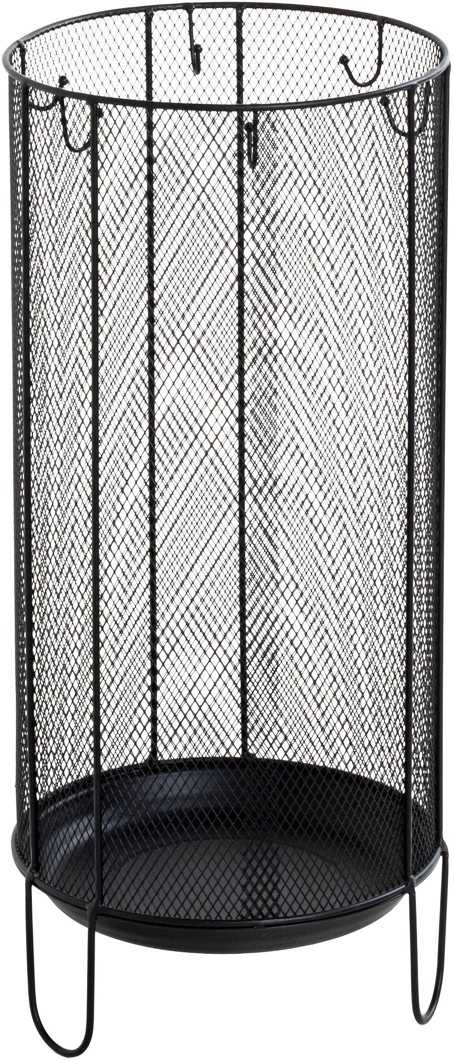 HAKU Schirmständer »Regenschirmständer, Schirmkorb« zylindrisch - aus Metall Schwarz - Ø/H 26/48 cm