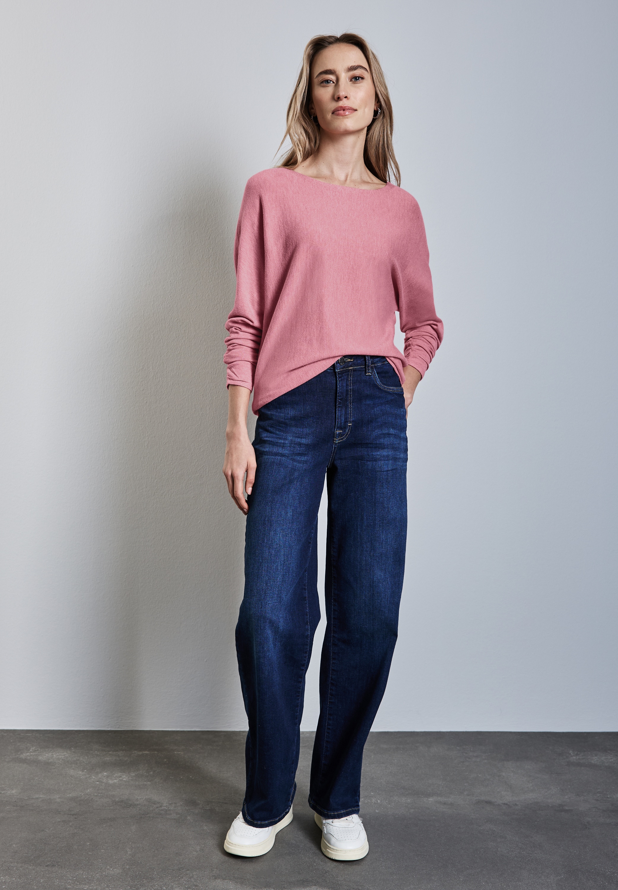 STREET ONE Strickpullover, mit U-Boot-Ausschnitt