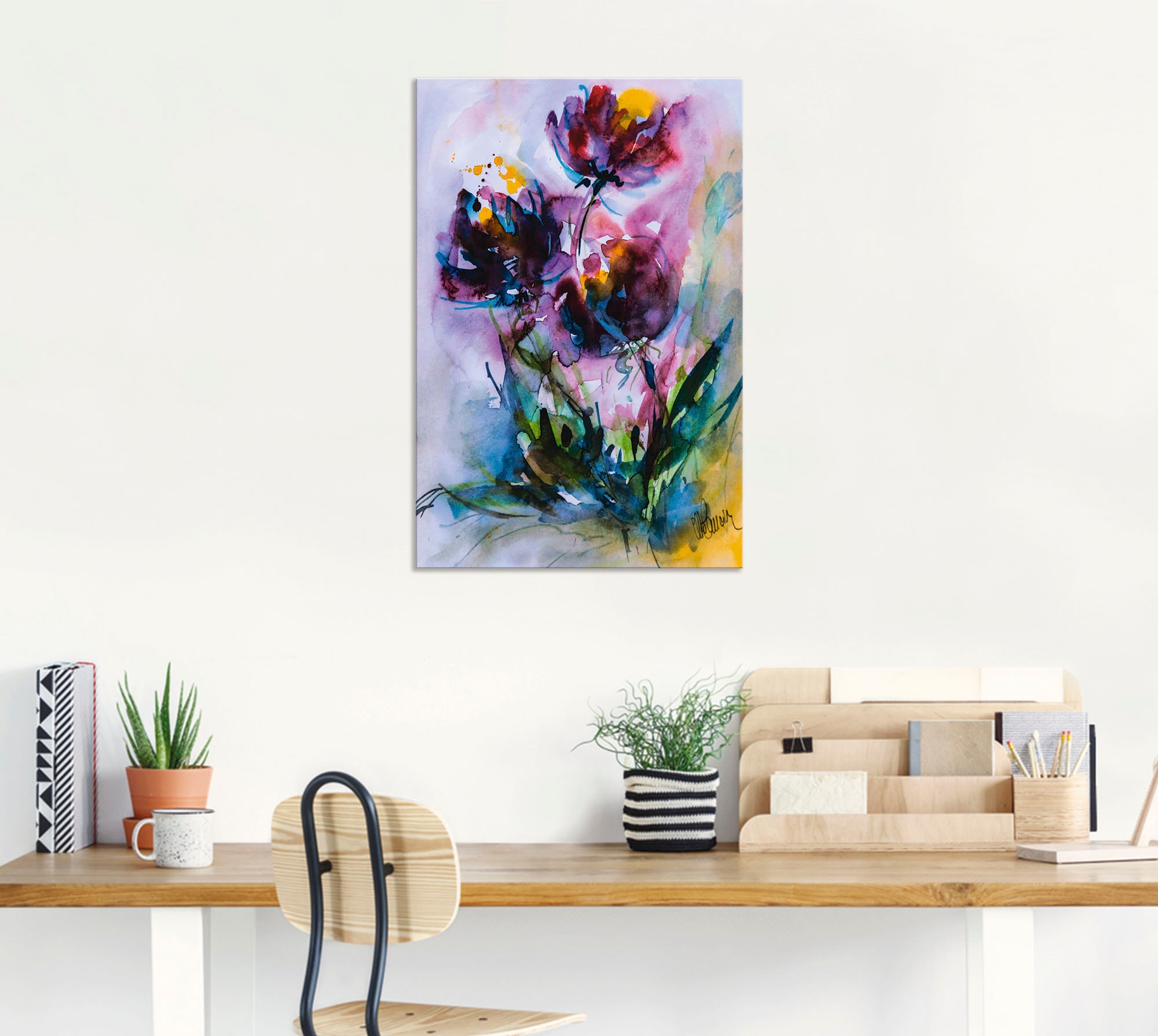Artland Wandbild »Küchenschelle«, Blumen, (1 St.), als Alubild, Outdoorbild, Leinwandbild, Poster in verschied. Größen