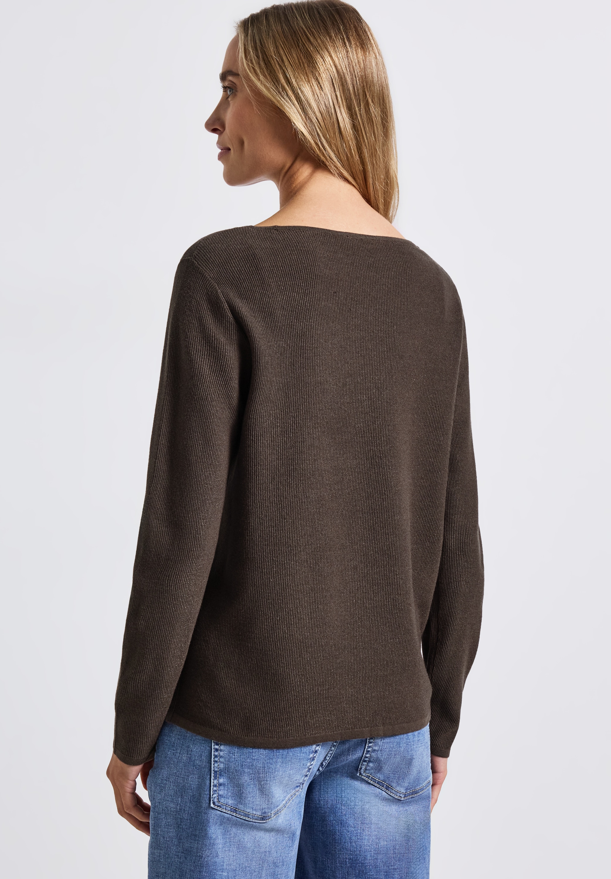 STREET ONE Strickpullover, mit U-Boot-Ausschnitt