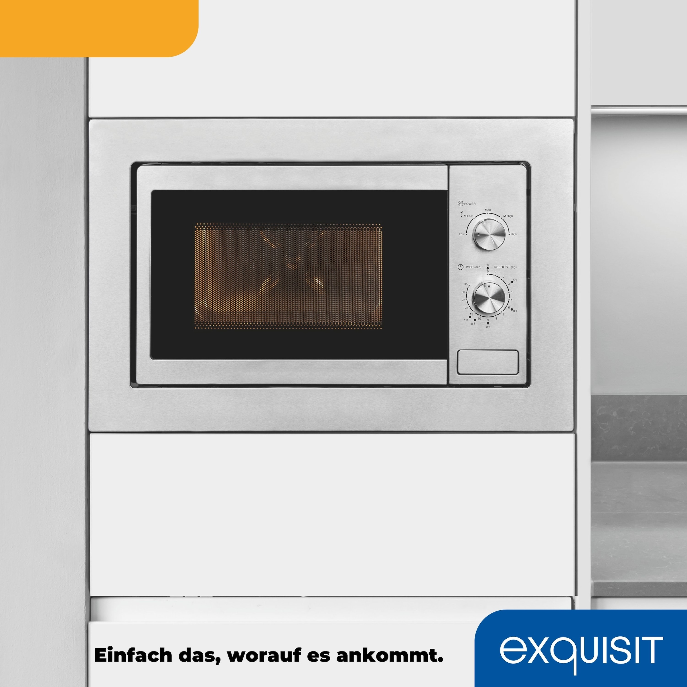exquisit Einbau-Mikrowelle »EMW10-020« Mikrowelle 1300 W