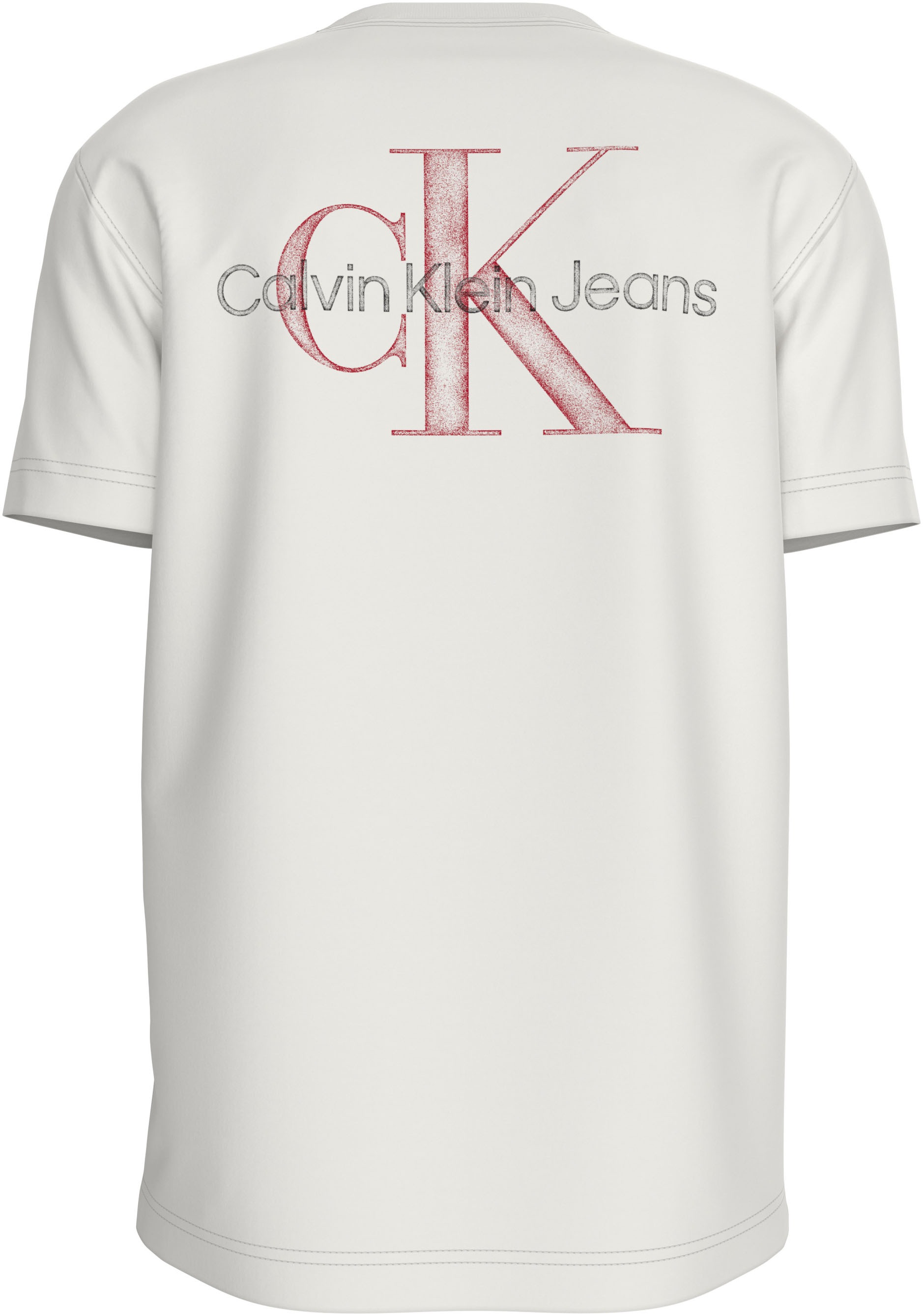 Calvin Klein Jeans T-Shirt "TEXTURED MONOLOGO TEE", mit Backprint günstig online kaufen