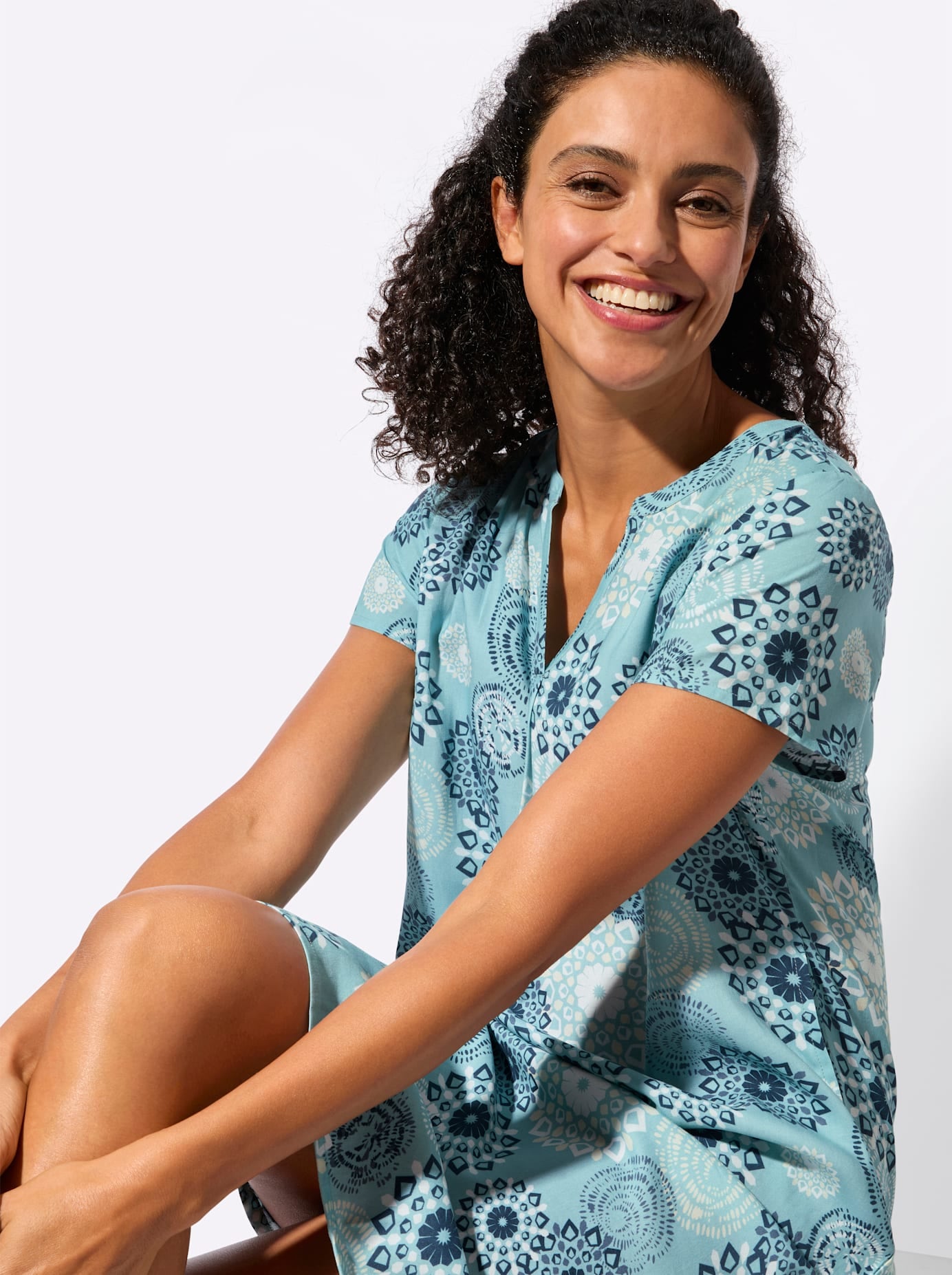 Inspirationen Druckkleid »Druck-Kleid« Eingrifftaschen