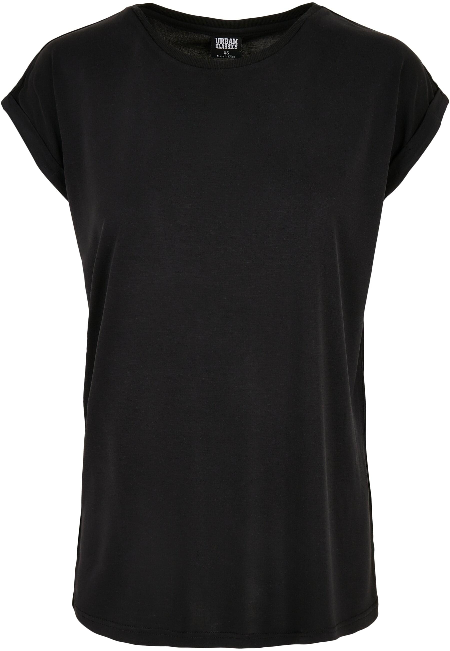 URBAN CLASSICS Kurzarmshirt "Urban Classics Damen Ladies Modal Extended Shoulder Tee"