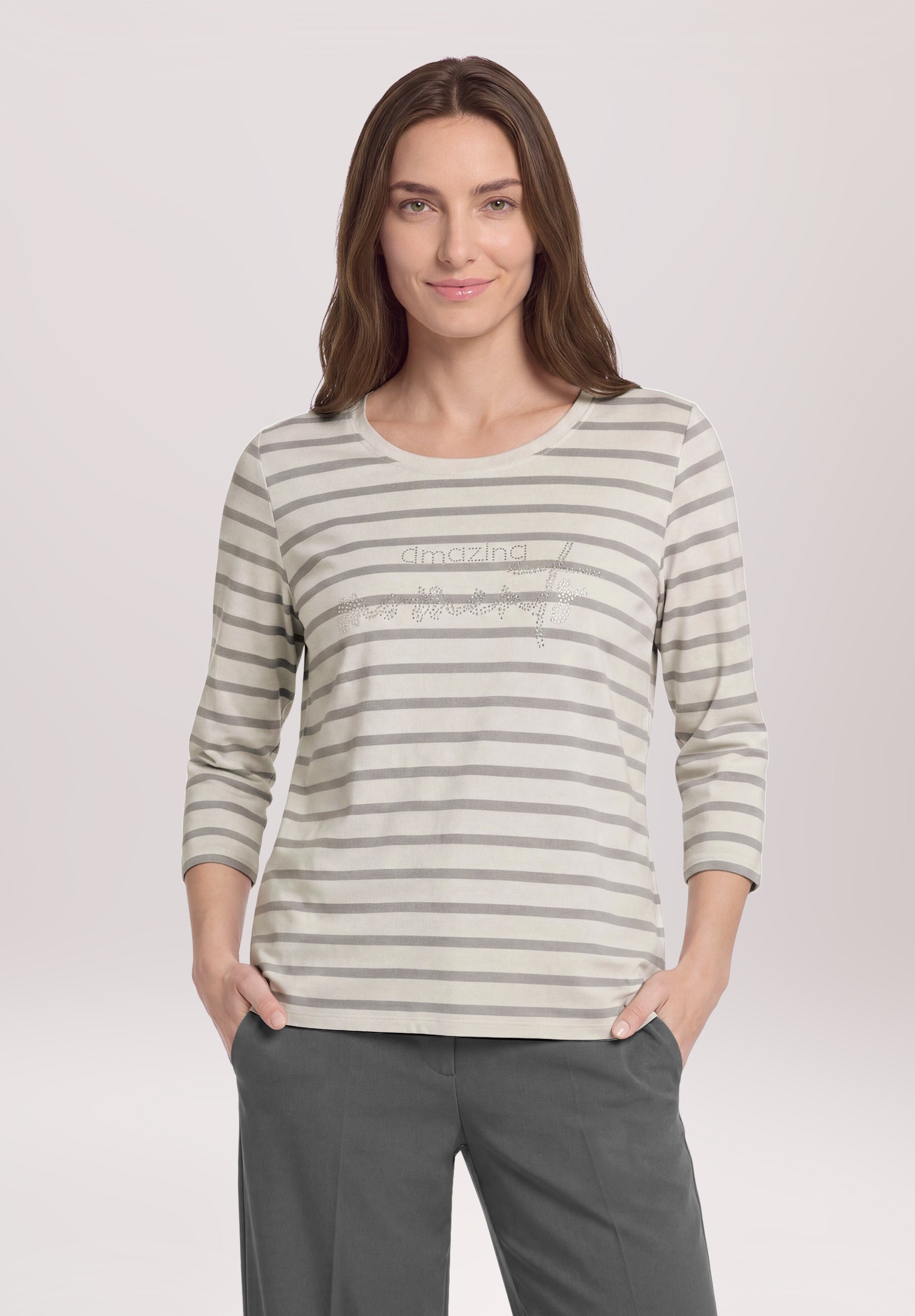 Betty Barclay 3/4-Arm-Shirt »Damen mit Schmucksteinen« 1