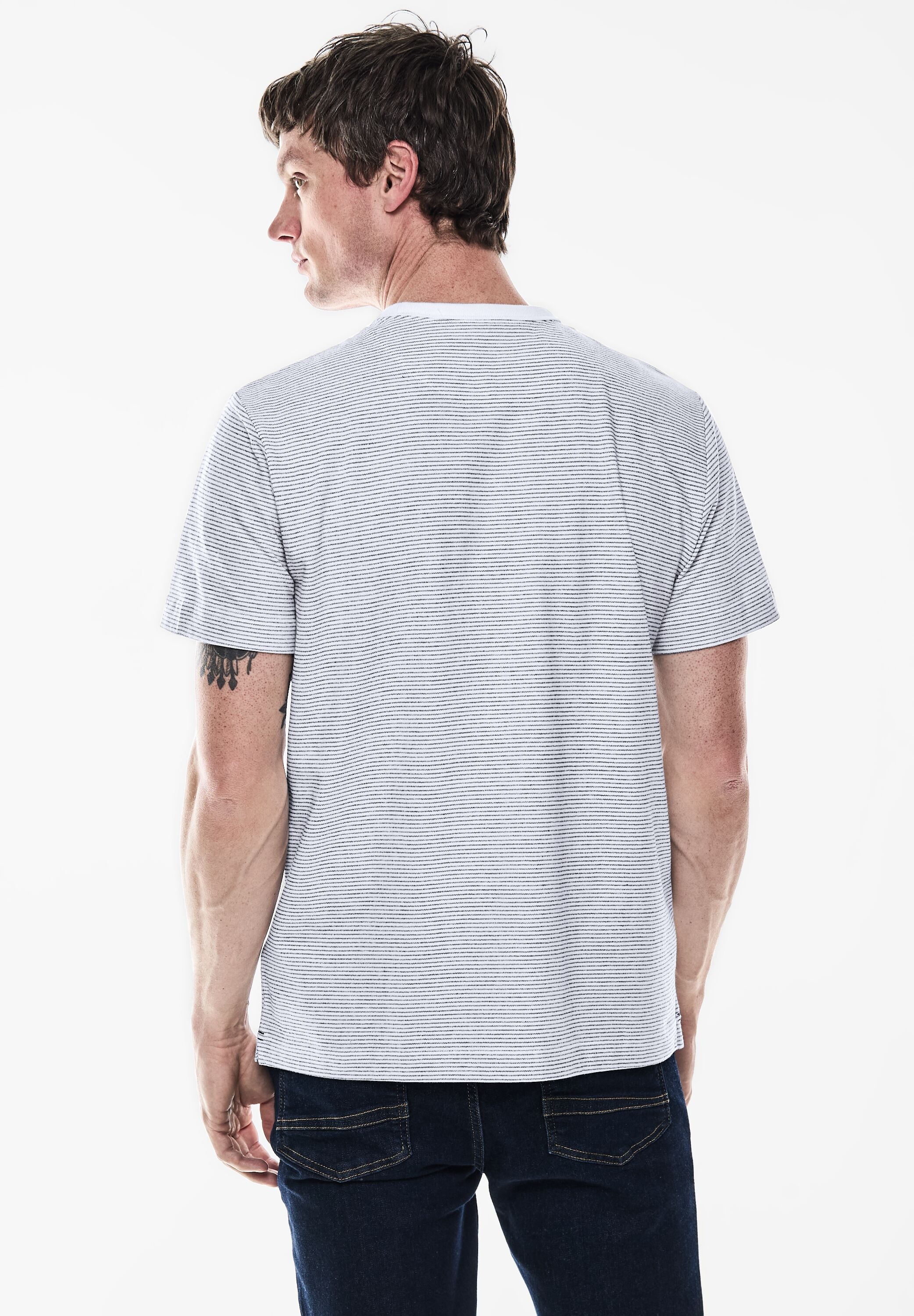 STREET ONE MEN T-Shirt, aus reiner Baumwolle