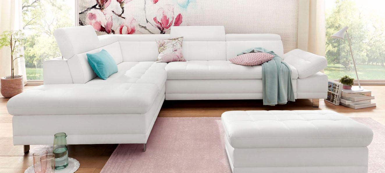 sit&more Ecksofa »Limit L-Form«, wahlweise mit Bettfunktion und Bettkasten