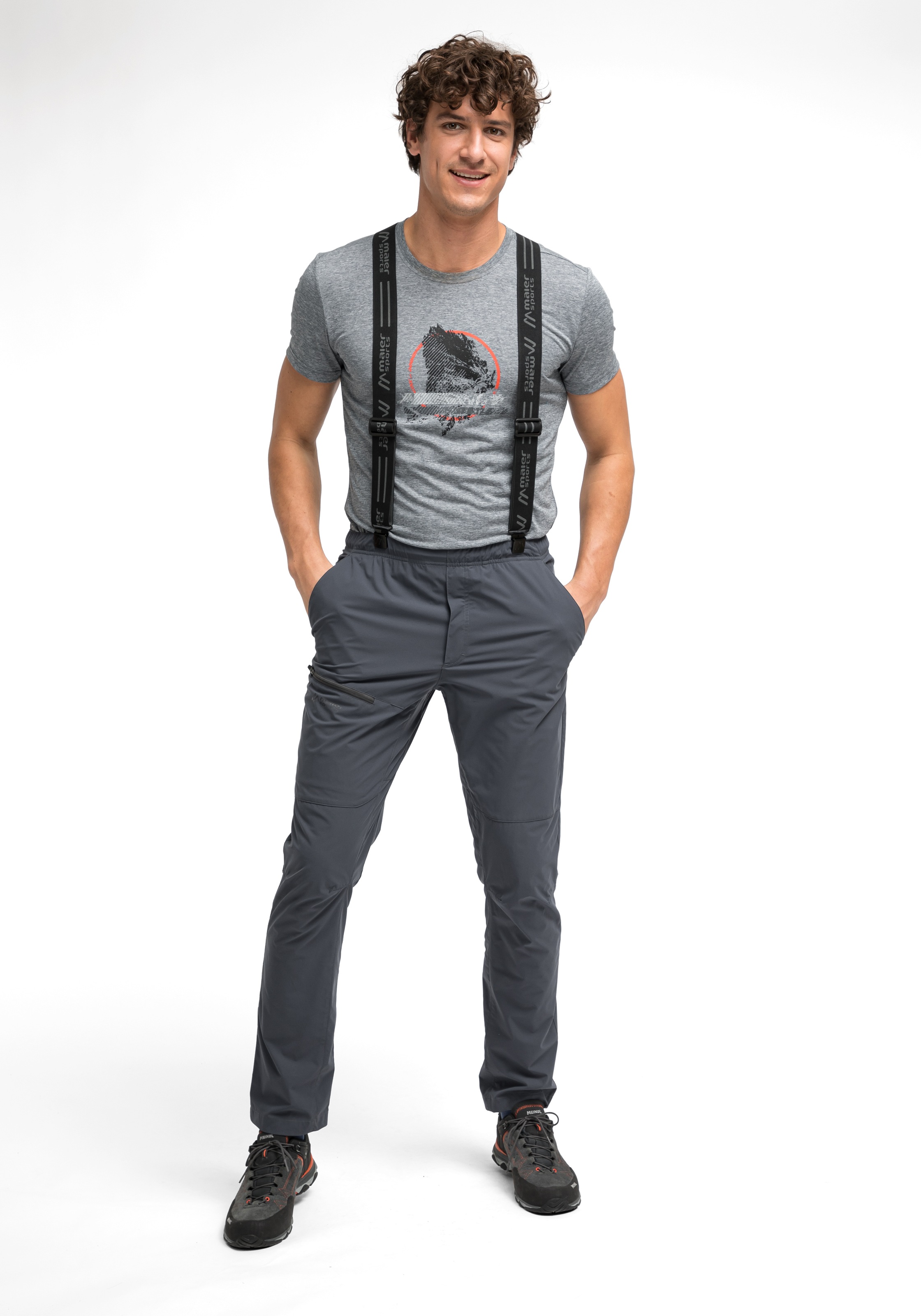 Maier Sports Hosenträger »Suspender« Unisex, Länge verstellbar, hochwertiger Clipverschluss