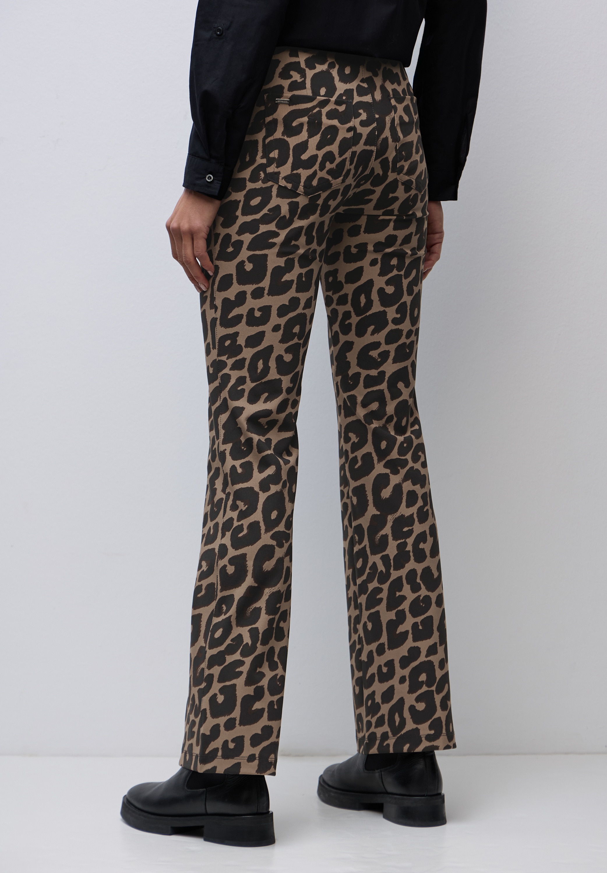 STREET ONE Bootcuthose  mit Leo-Muster