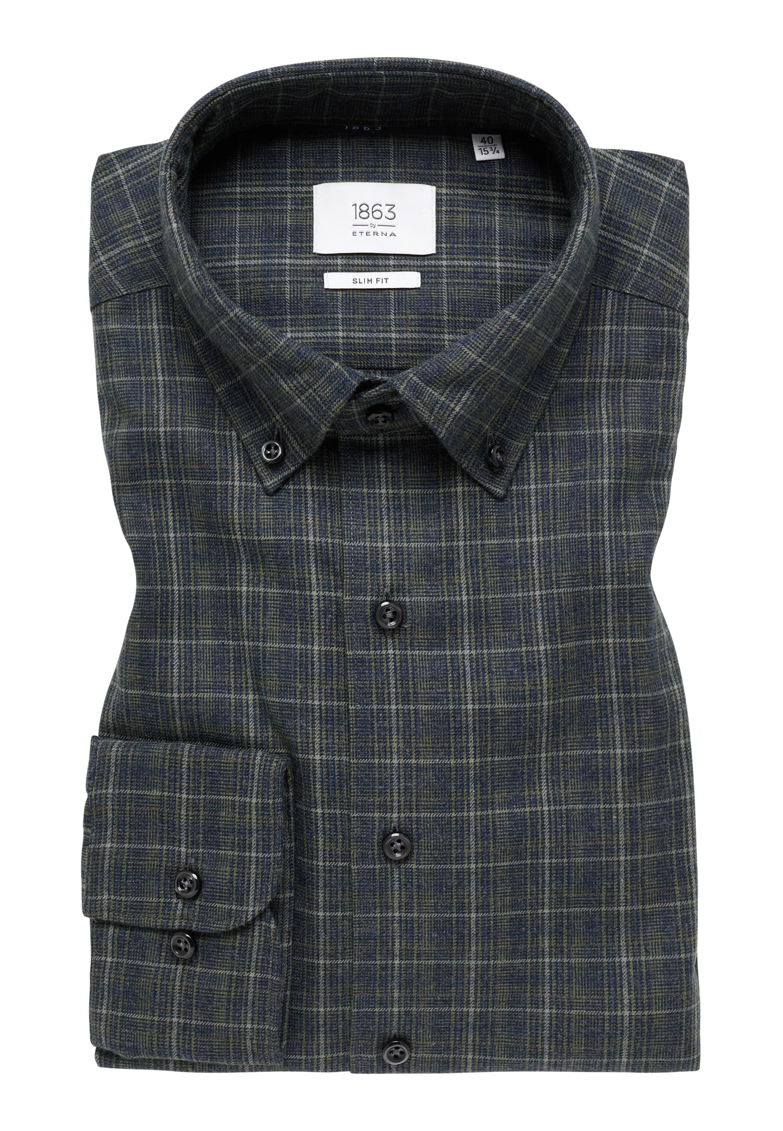 Eterna Langarmhemd »SLIM FIT« EASY IRON (bügelleicht)