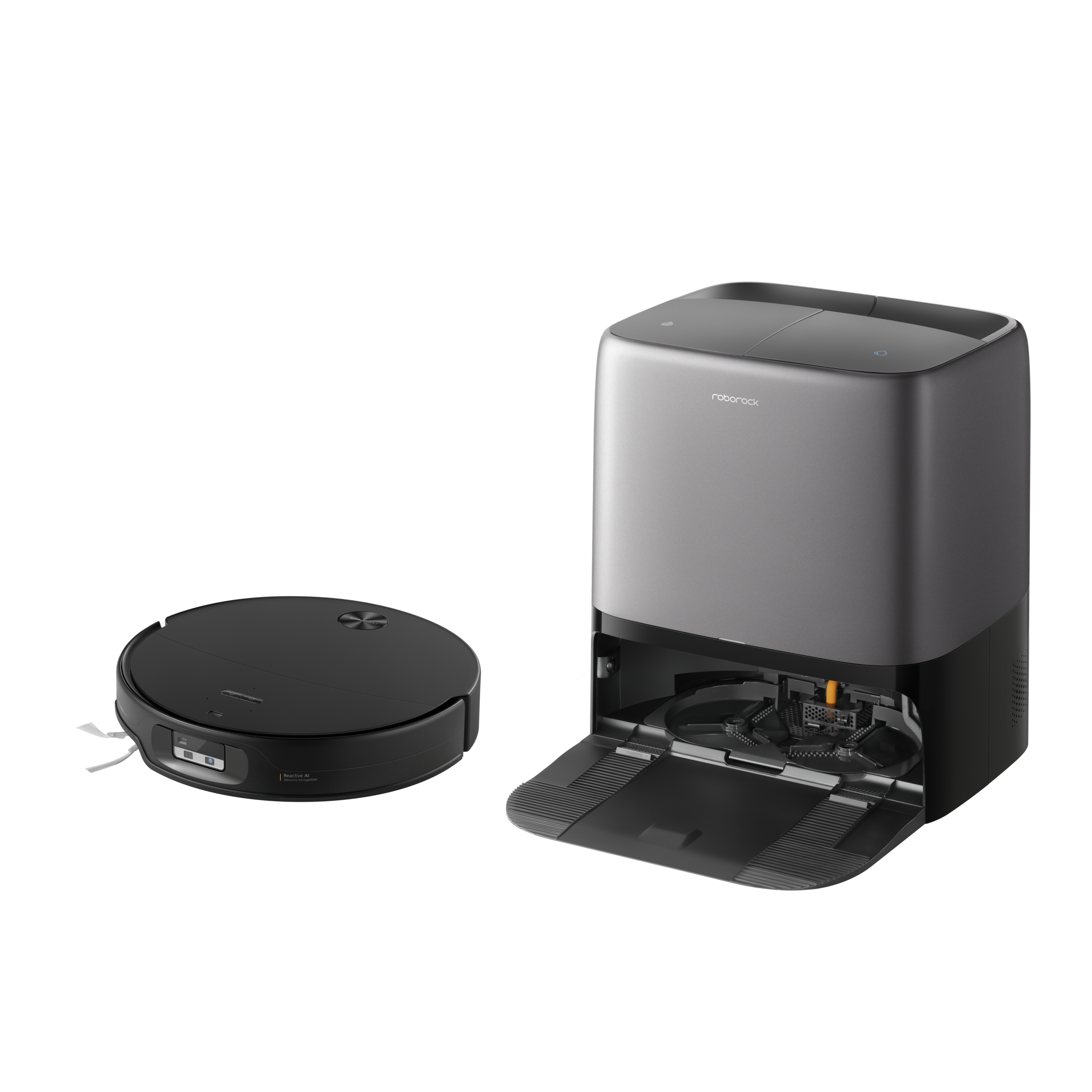 Roborock Nass-Trocken-Saugroboter "Saros 20 Neo" Dual Spinning Mops, FlexiArm™, selbstreinigende Dockingstation