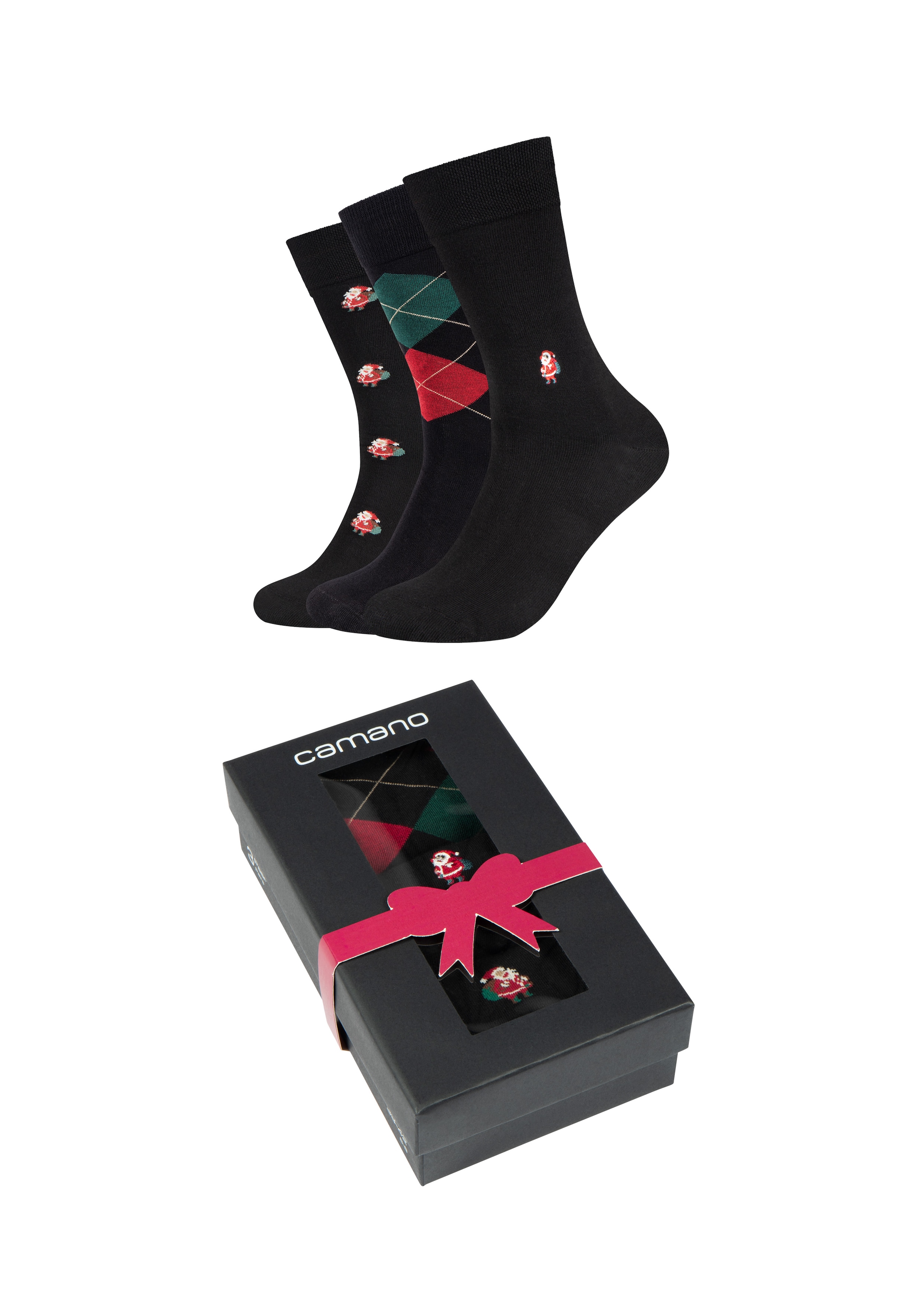 Camano Sneakersocken "ca-soft" 3 Stk. tlg. mit elastischem Bund günstig online kaufen