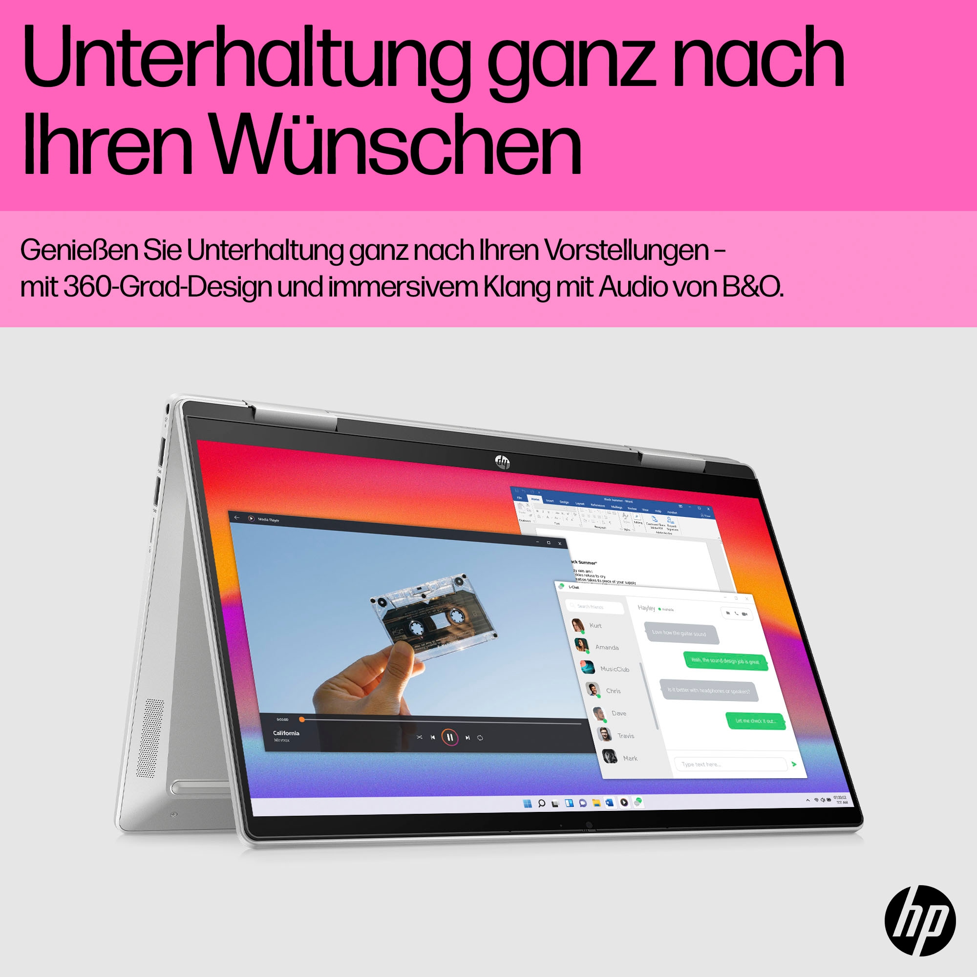 HP Convertible Notebook »Pavilion 14-ek1274ng«, 35,6 cm, / 14 Zoll, Intel, Core i7, Iris Xe Graphics, 512 GB SSD