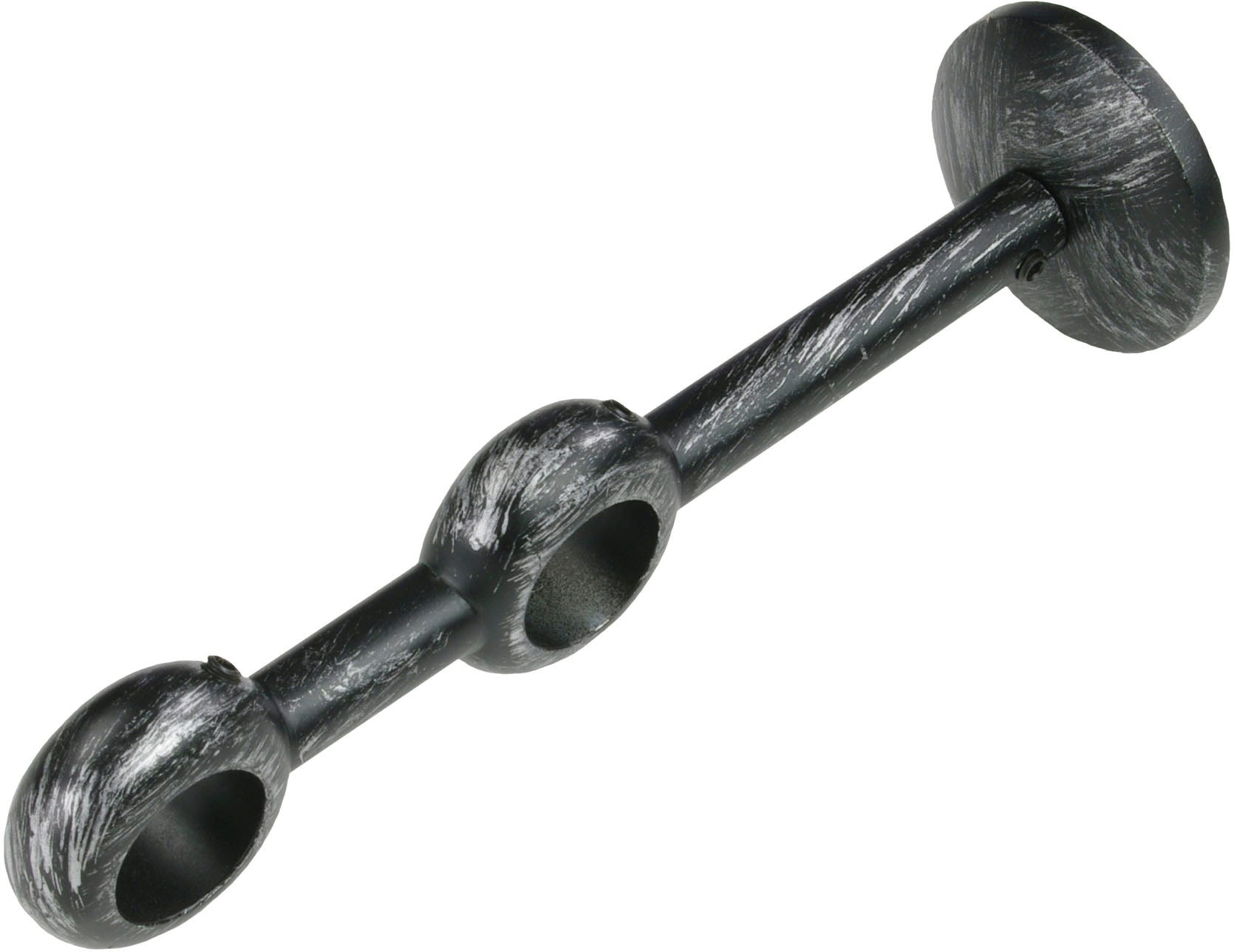 Liedeco Gardinenstangenhalter "Doppelträger, Träger 2-läufig "Esperanca" für 16 mm Stangen" Träger, Wandhalter