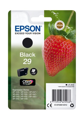 Tintenpatrone »Epson Strawberry Singlepack Black 29 Claria Home Ink«