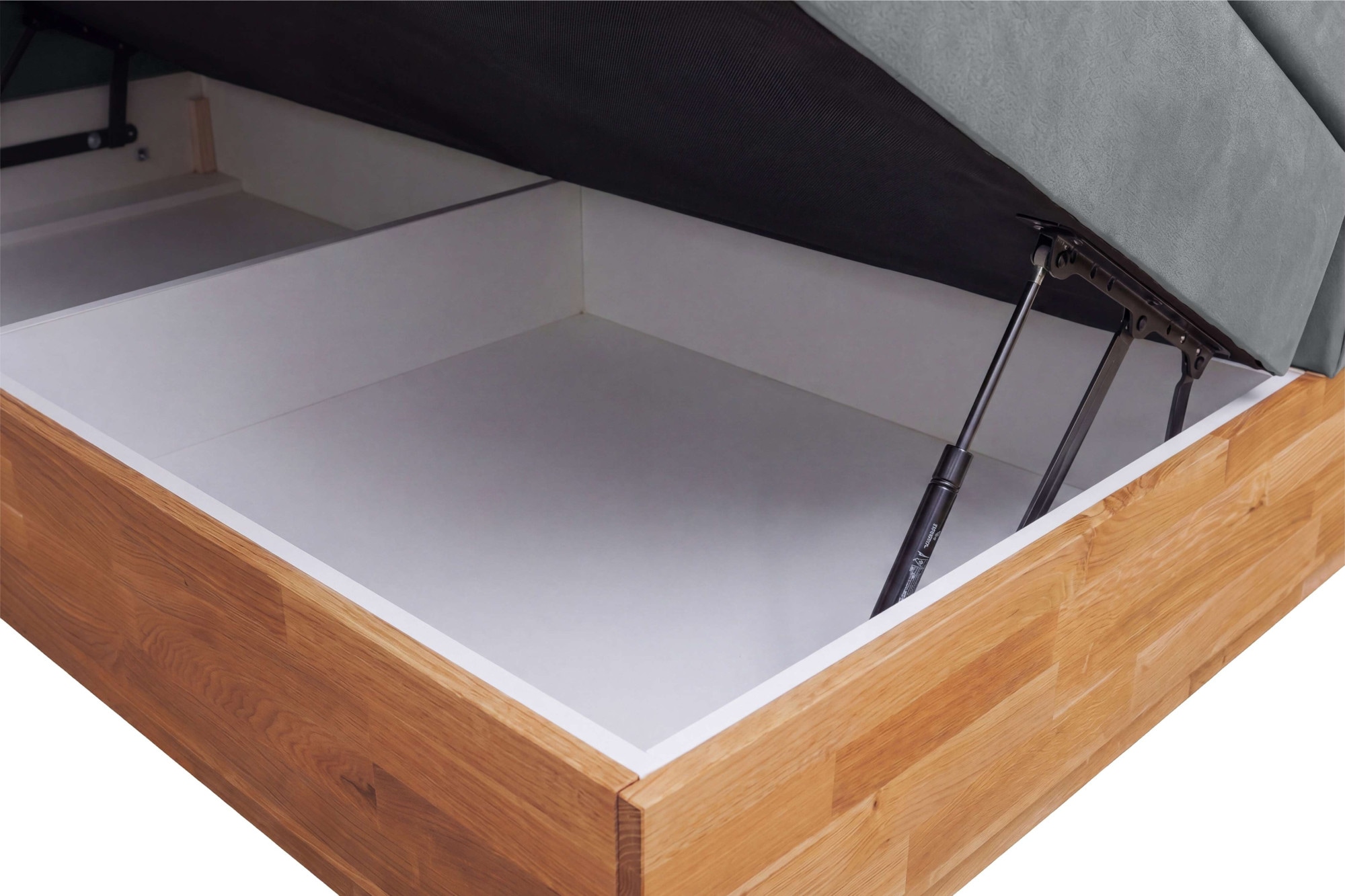 OTTO home Boxspringbett »Alleea, Doppelbett, Polsterbett, Federkernbett, Komforbett, 160/180 cm« inkl. Topper, zwei Bettkästen, Taschen-Federkernmatratze, Härtegrad 3
