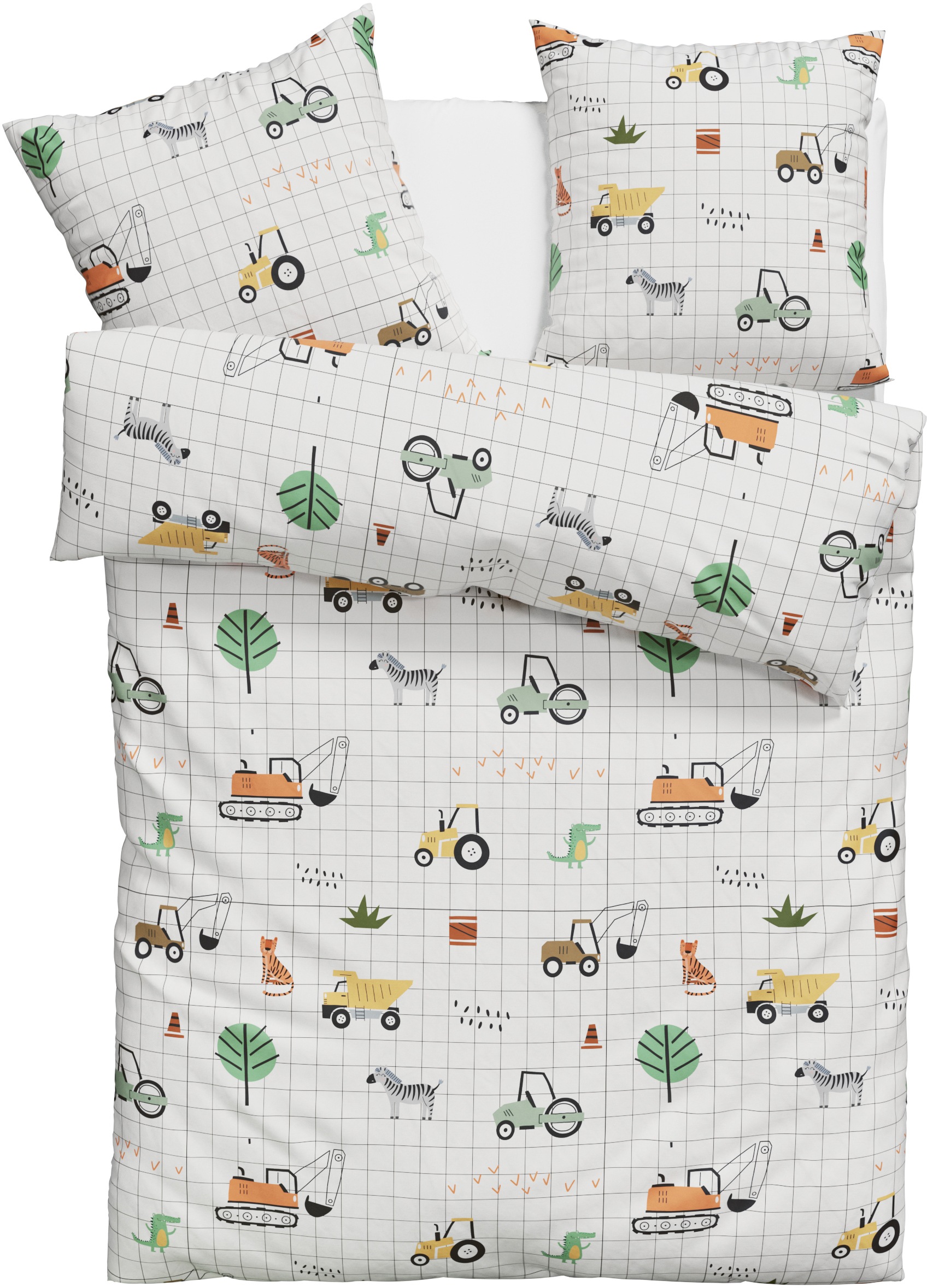 Lüttenhütt Kinderbettwäsche "CUDDLEE" 2 Stk. tlg. in vielen Designs: Dino,E günstig online kaufen