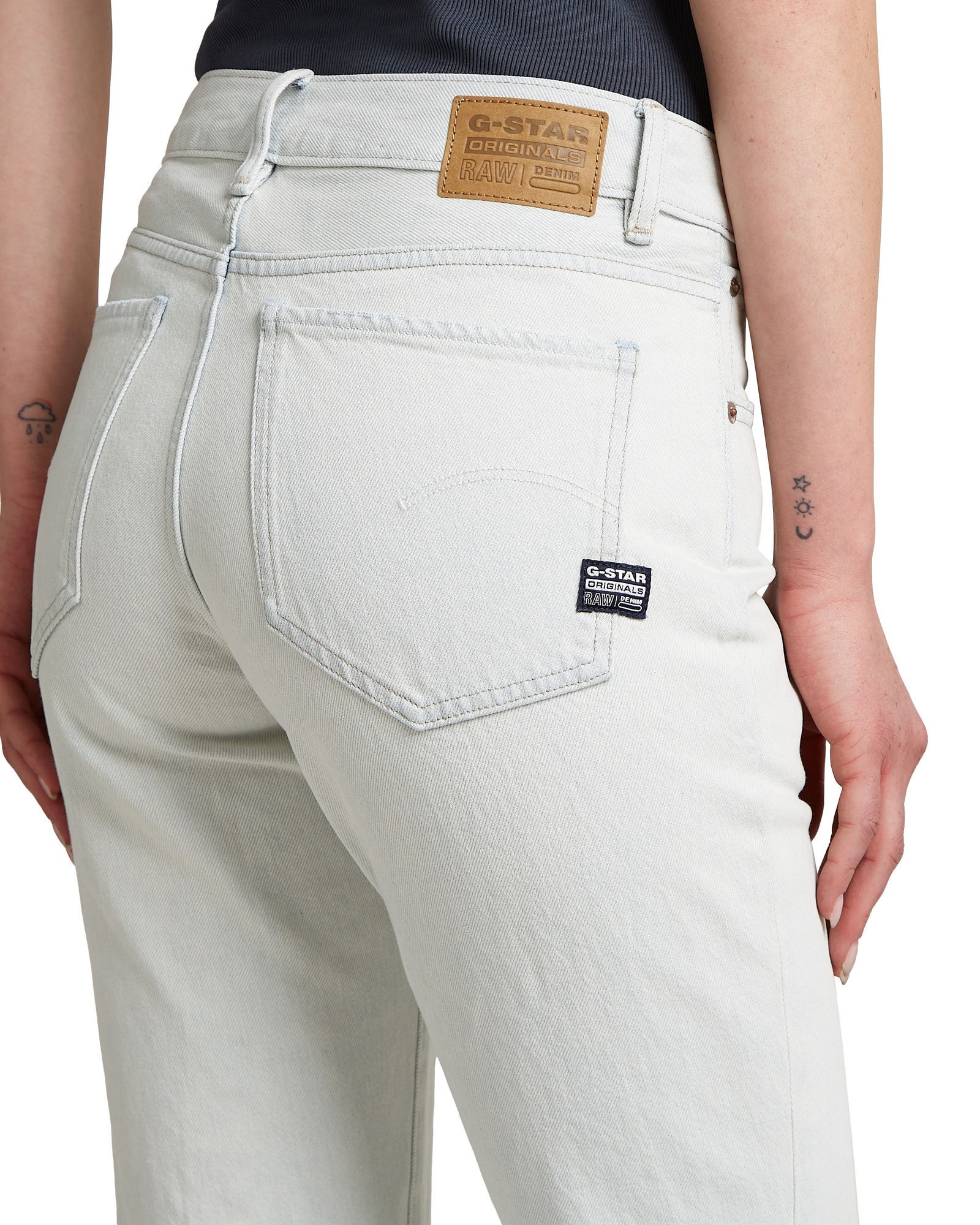 5-Pocket-Jeans G-STAR "G-Bootcut Jeans", Damen, Gr. 24, Länge 30, beached faded clifton blau, Obermaterial: 75% Baumwolle, 25% Baumwolle, Jeans 5-Pocket-Jeans 3