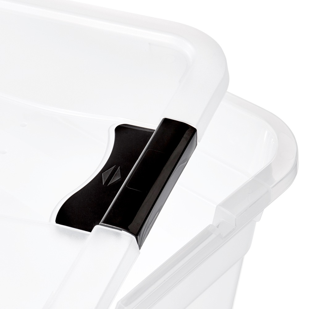 keeeper Aufbewahrungsbox »Konrad, Box mit Rollen, 2er Set, 83 L, 79,5 x 39,5 x 41 cm« durch Clips verschließbar, Griffe und Rollen am Boden