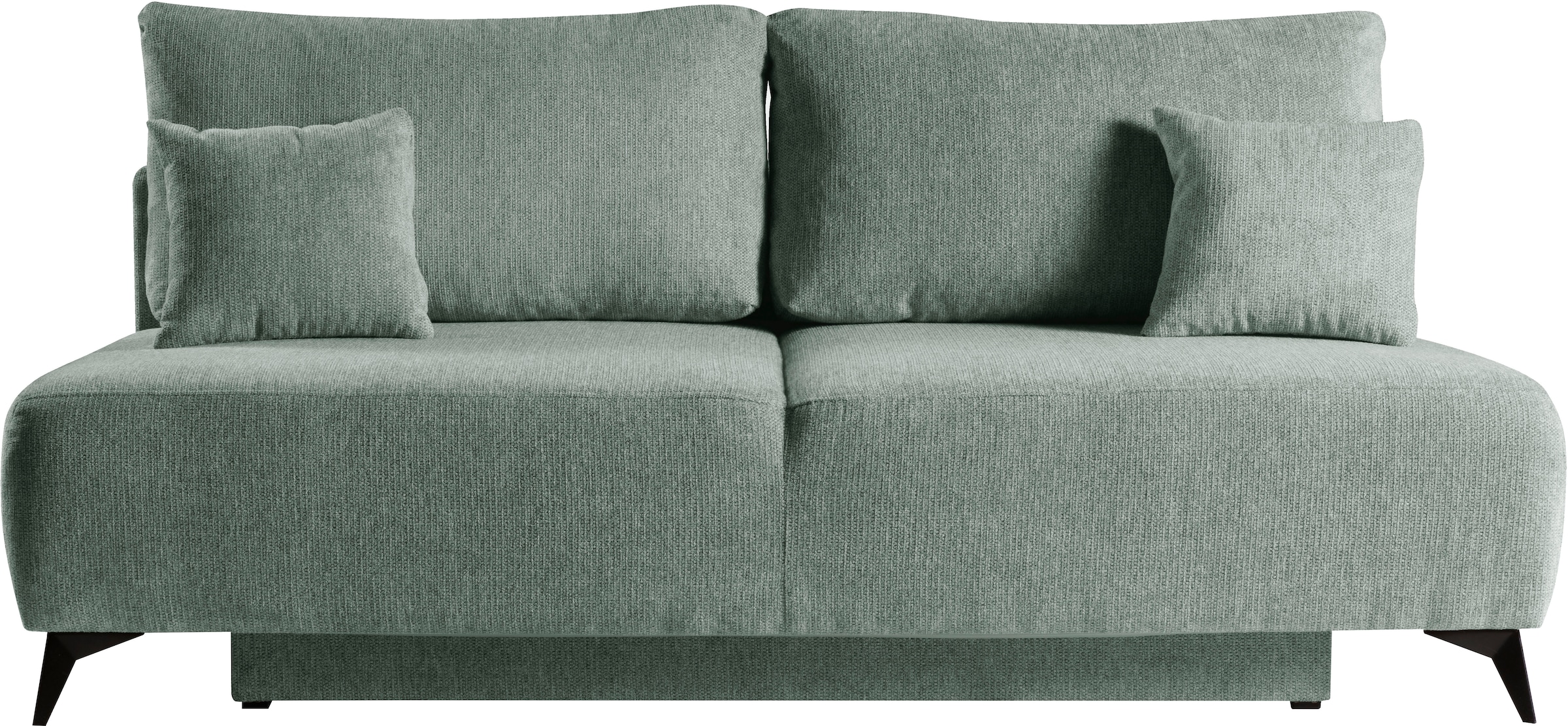 WERK2 Schlafsofa »Valerie mit Komfortsitz- und Liegehöhe, Breite 200cm,«, bequemes 2-Sitzer Schlafcouch mit Bettkasten