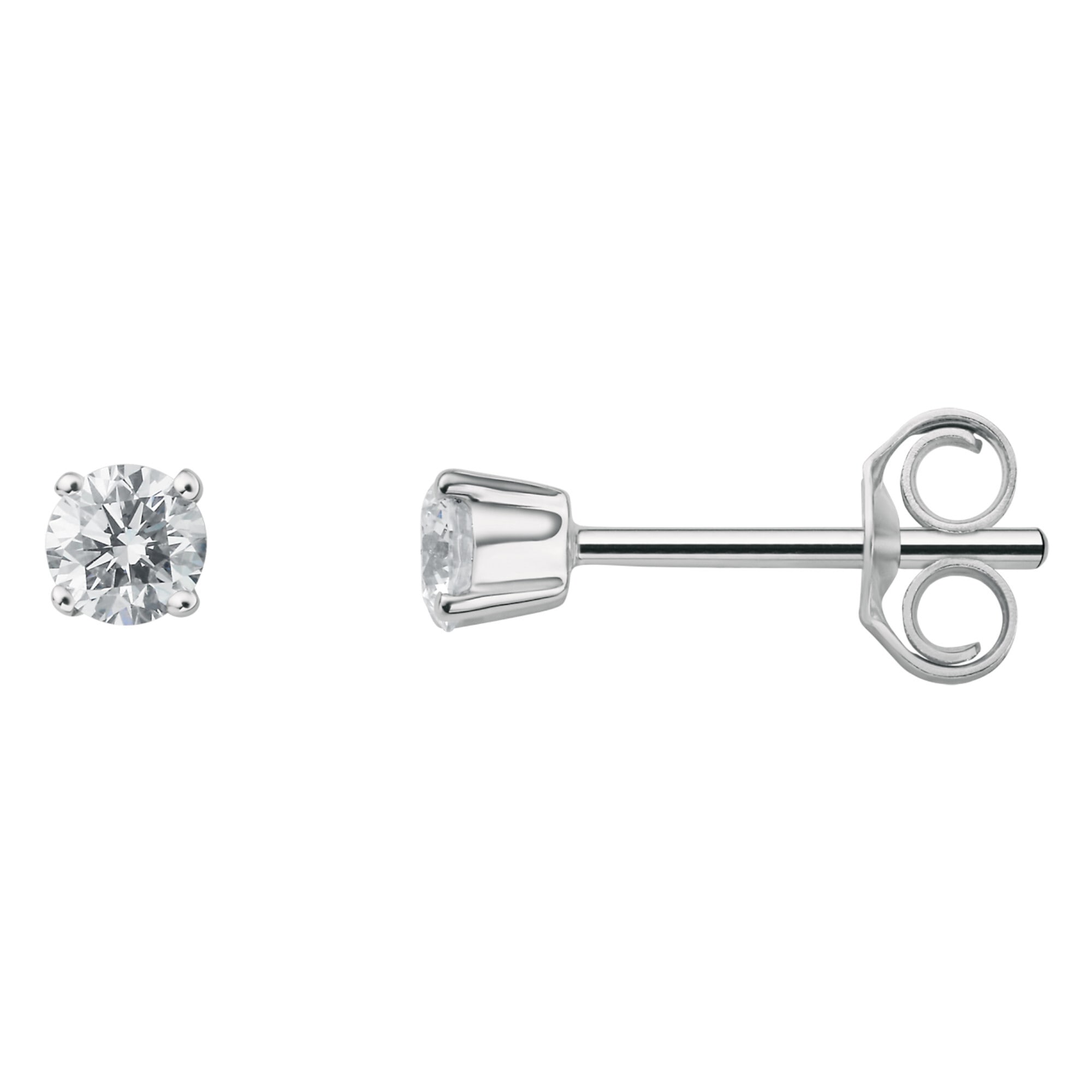 | Damen kaufen ct Schmuck ONE Ohrringe Ohrstecker Diamant »0.25 ELEMENT Paar Gold aus Weißgold«, BAUR Brillant Ohrstecker 750
