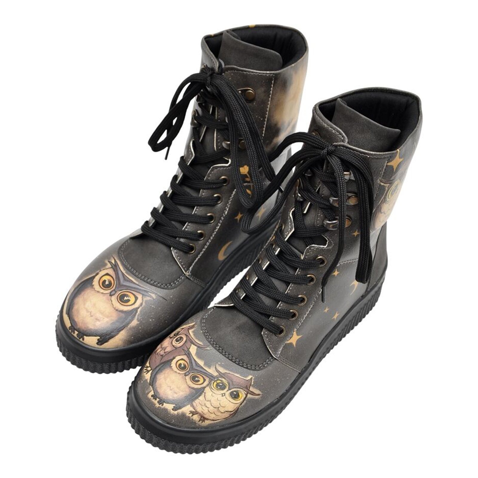 DOGO Schnürboots »Future Boots Owls Family Damen Boots / Female«, Vegan