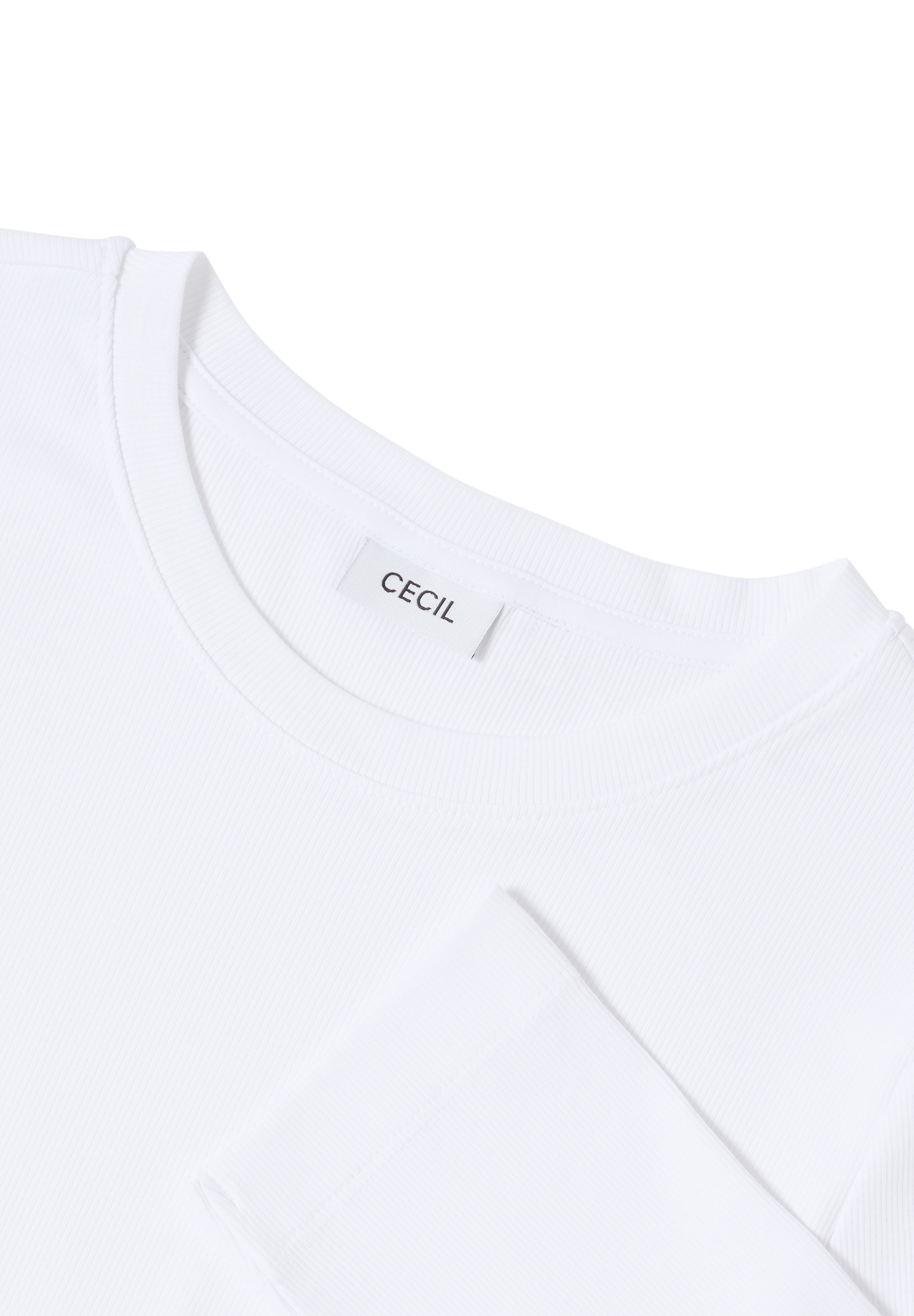 Cecil Rundhalsshirt, aus Baumwolle mit Stretchante