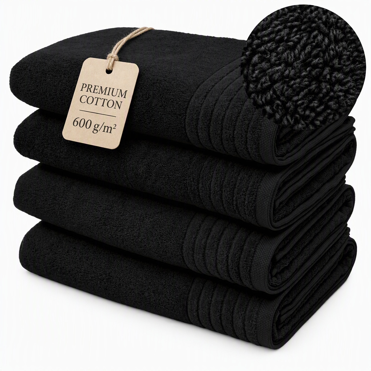 OTTO home Duschtücher »Sanremo Premium, Premium Handtücher, 600 gr/m², 70x140cm« mit Bordüre, flauschig & weich, dicke Qualität, 5 Jahre Garantie