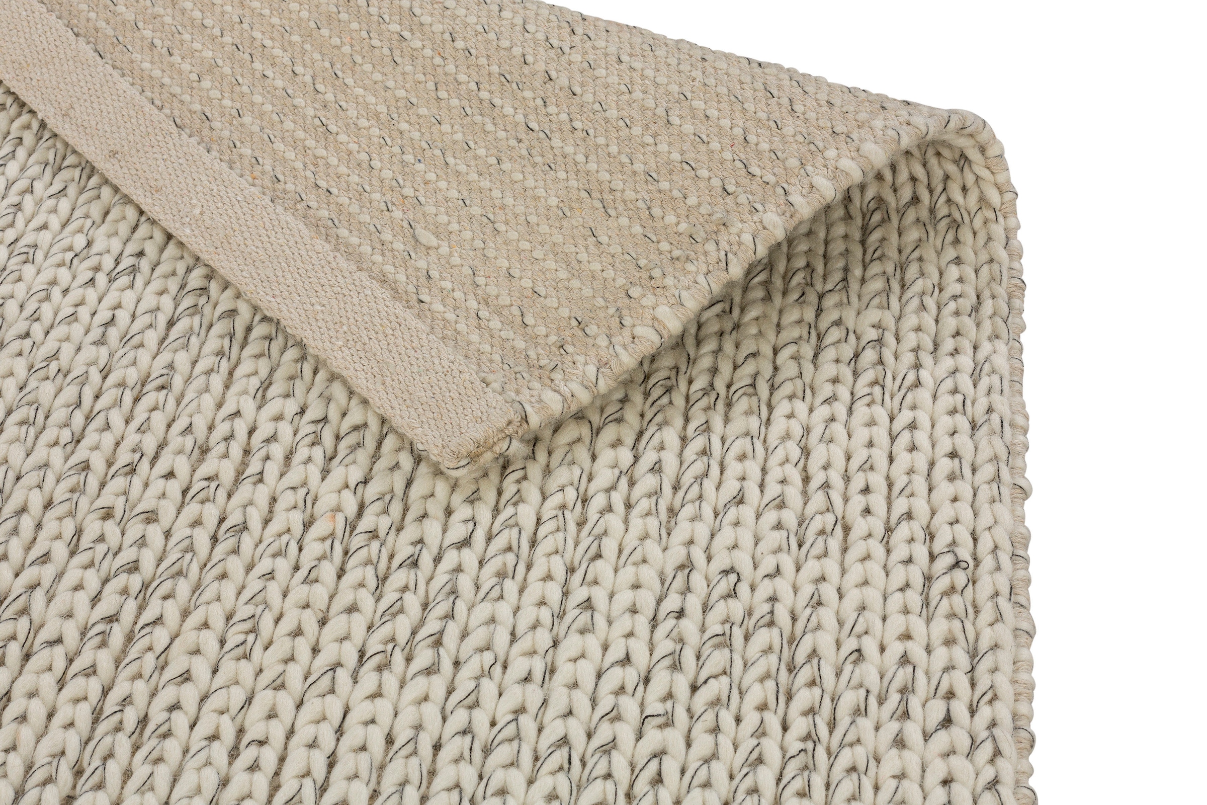 SCHÖNER WOHNEN-Kollektion Wollteppich »Fora«, rechteckig, 10 mm Höhe, reine Wolle, natürliche Wolle, Wohnzimmer