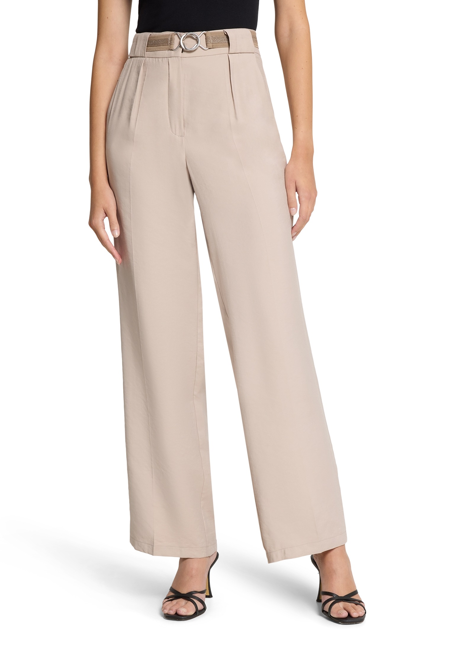 Betty Barclay Stoffhose "Damen Stoffhose unifarben" Mit Gürtel günstig online kaufen