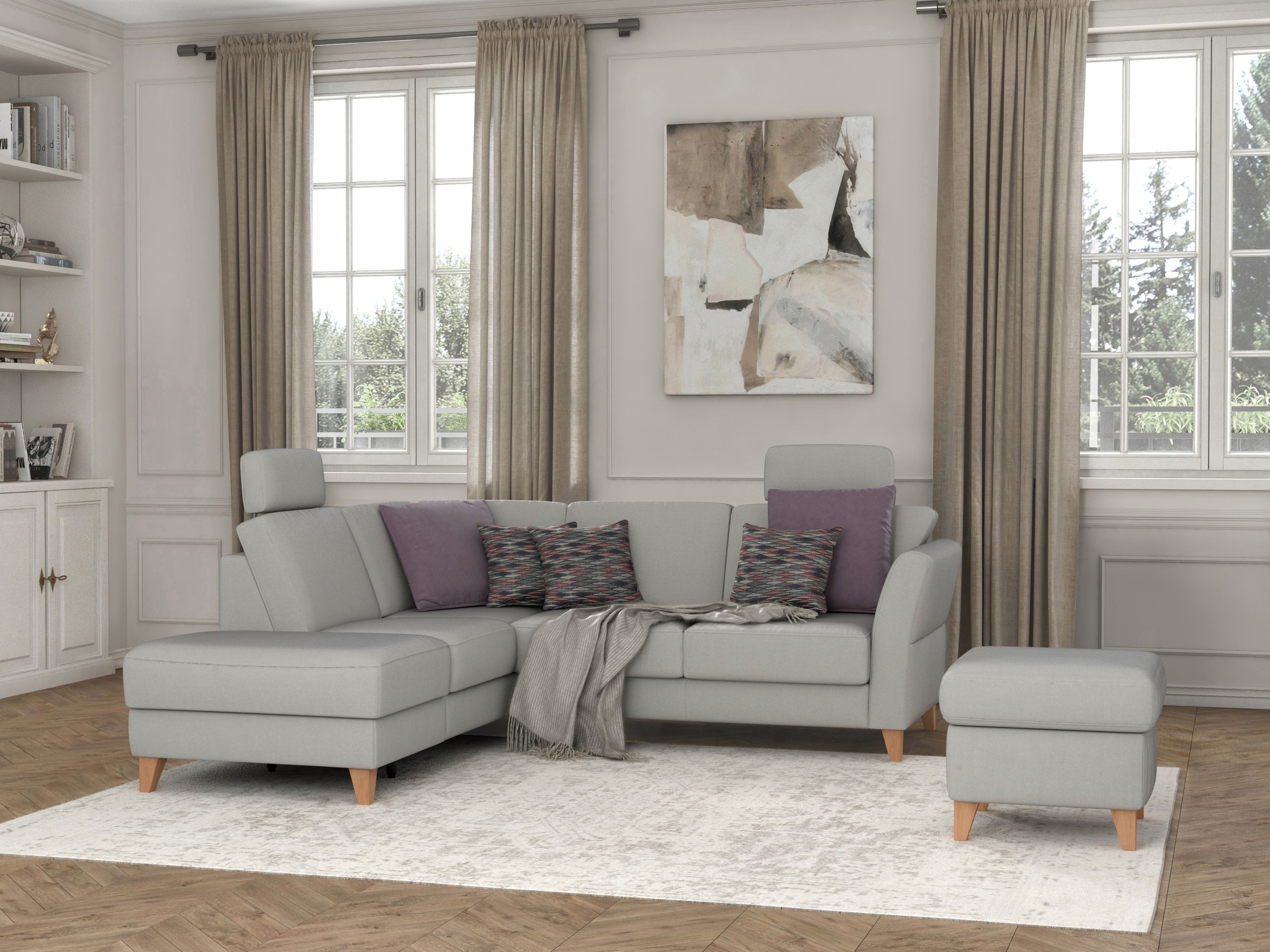 sit&more Ecksofa "Visby L-Form" Wahlweise mit Bettfunktion und Stauraum, fr günstig online kaufen