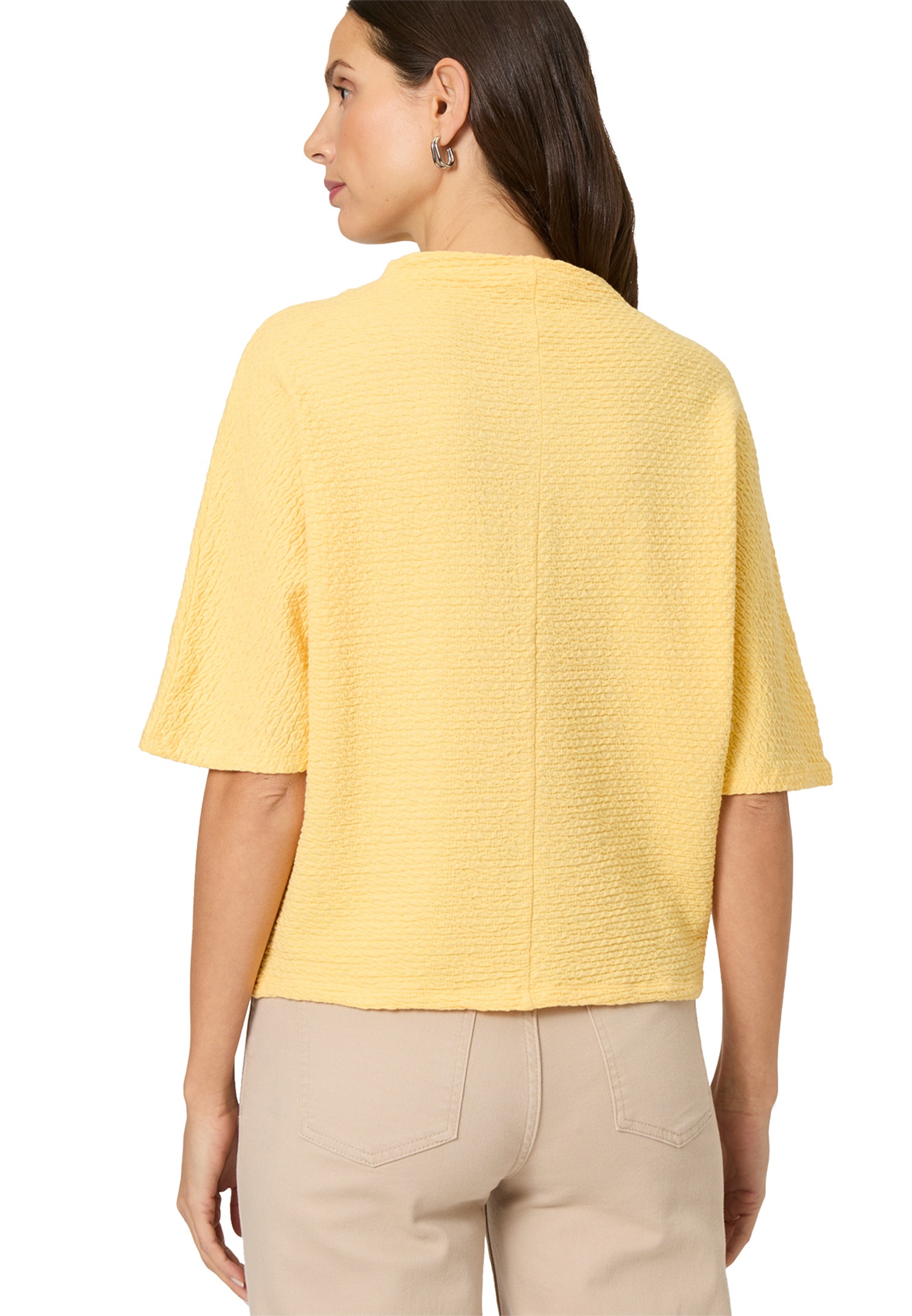 Zero Kurzarmshirt »zero Shirt mit Strukturmuster«, (1 tlg.), Plain/ohne Details
