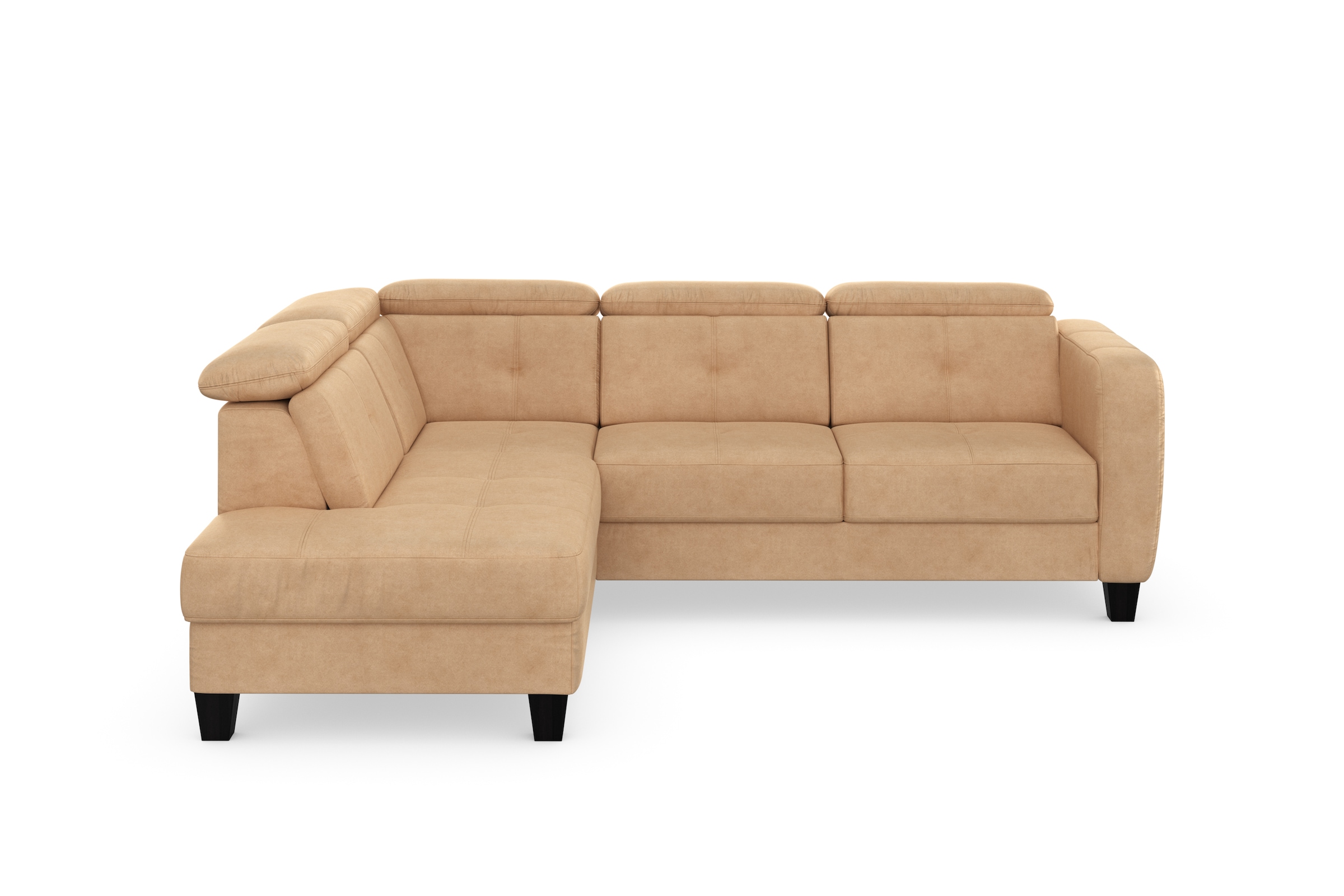 sit&more Ecksofa »Belluci L-Form« inklusive Federkern, wahlweise mit Bettfunktion und Bettkasten