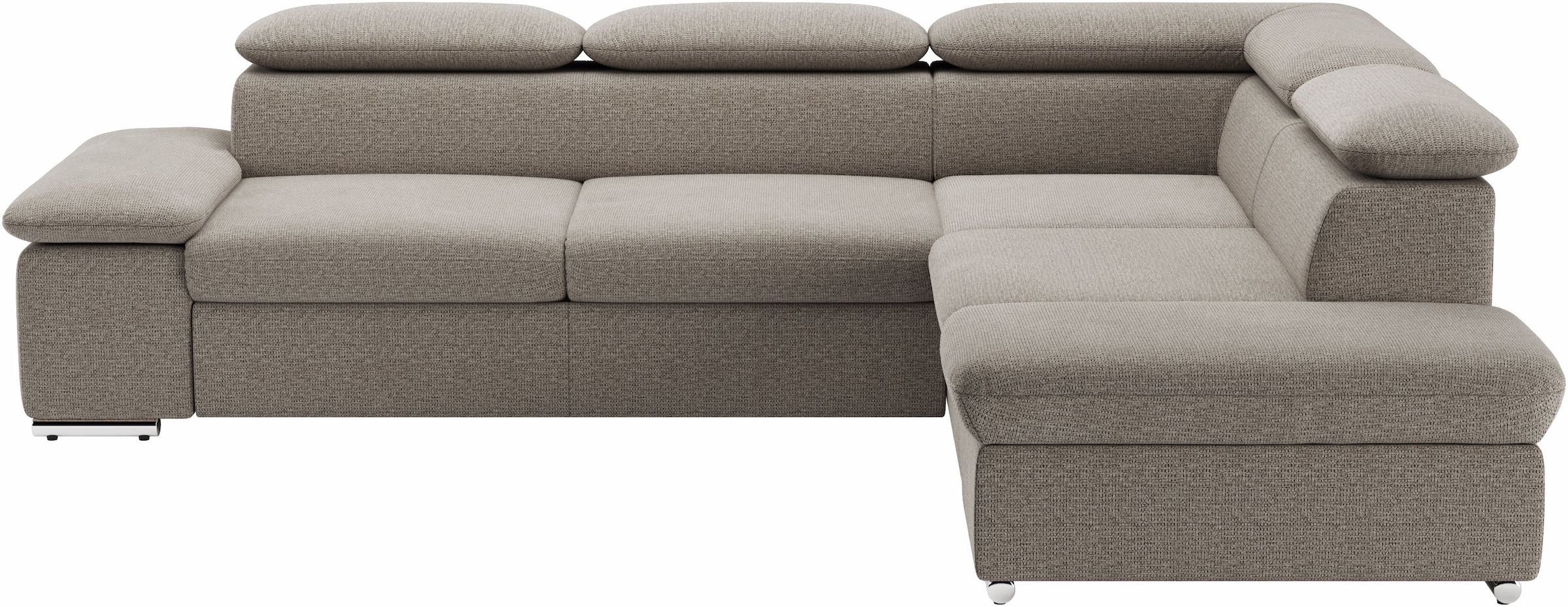 sit&more Ecksofa "Valantine L-Form, B: 272 cm, Armteilverstellung, Kopfteilverstellung" optional Schlaffunktion, Komfortsofa, modern