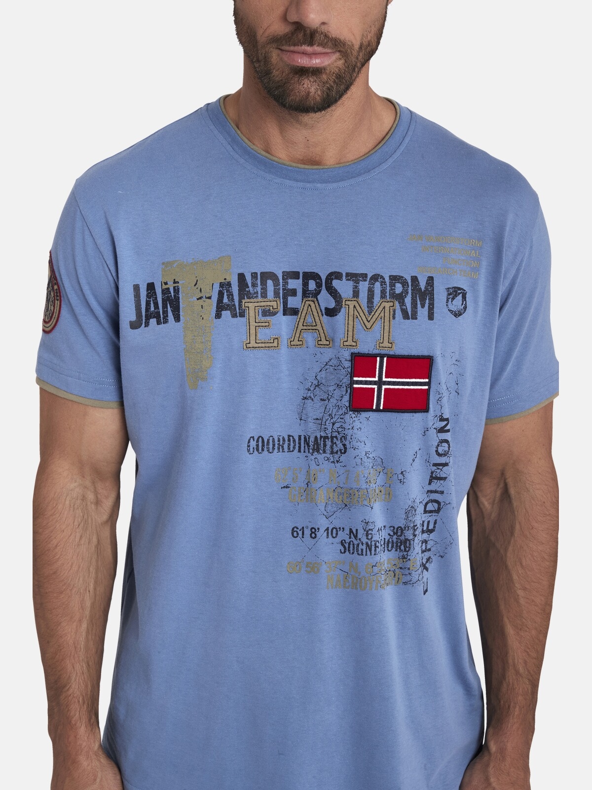 Jan Vanderstorm T-Shirt »T-Shirt SÖLVE«