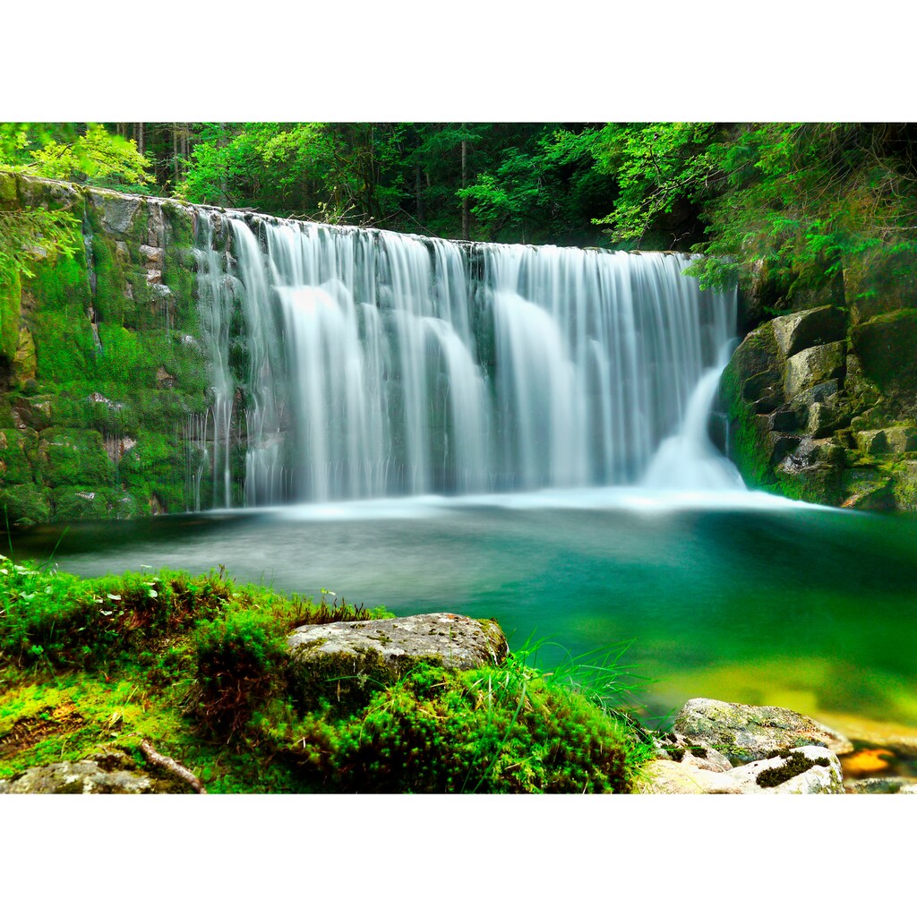 Papermoon Fototapete »Emerald Lake Waterfalls«