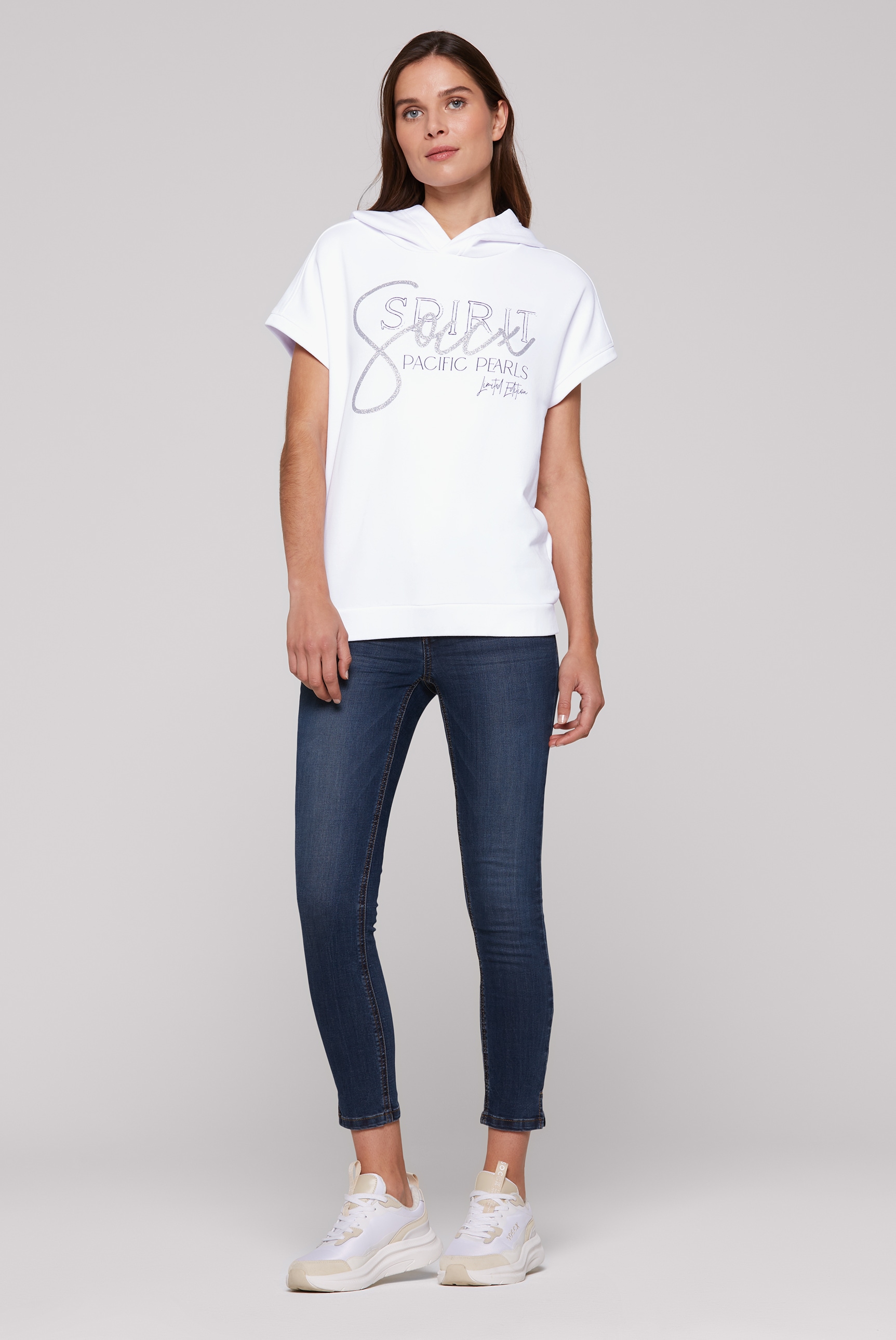 SOCCX Kapuzensweatshirt, mit Gummizug im Saum