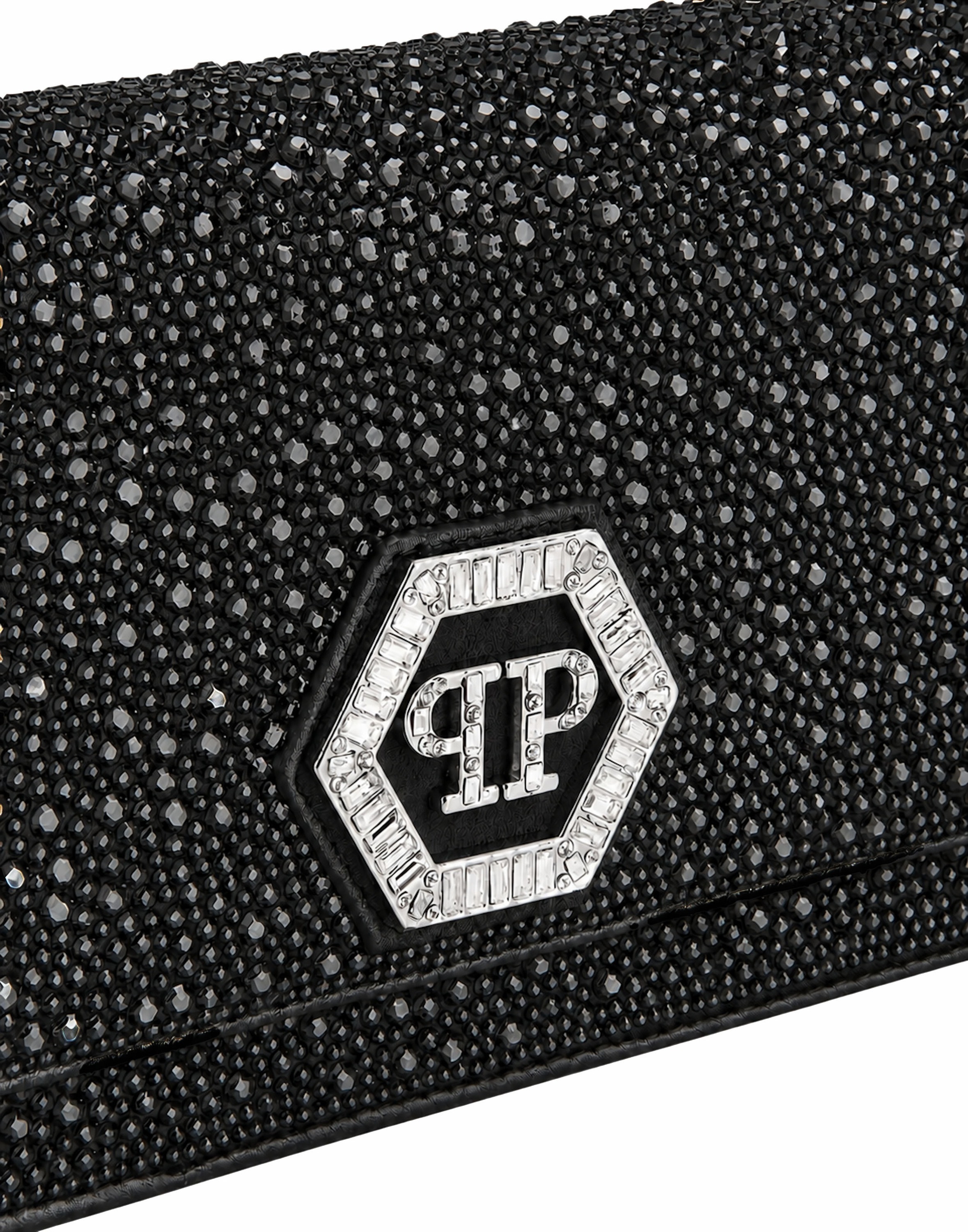 PHILIPP PLEIN Clutch »Hexagon Mit Schmucksteinen«