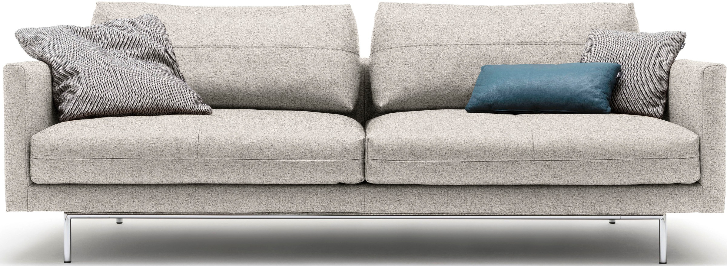 Creation BY ROLF BENZ 3-Sitzer »CR.414, Designsofa, edles Sofa, Loungesofa, Ledersofa, klares Design« aus Leder oder Chenille, erstklassiger Sitzkomfort, legere Polsterung