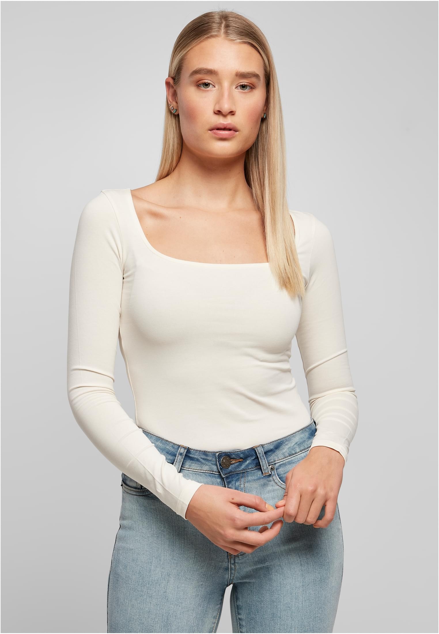URBAN CLASSICS Langarmshirt »Damen Ladies (1 tlg.) bestellen Organic BAUR Body«, Longsleeve | online