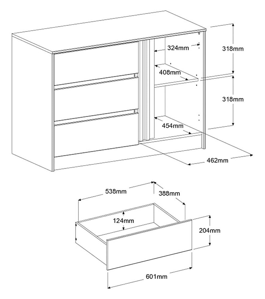 Parisot Schlafzimmer-Set »Escale 29« Set, 3 tlg.
